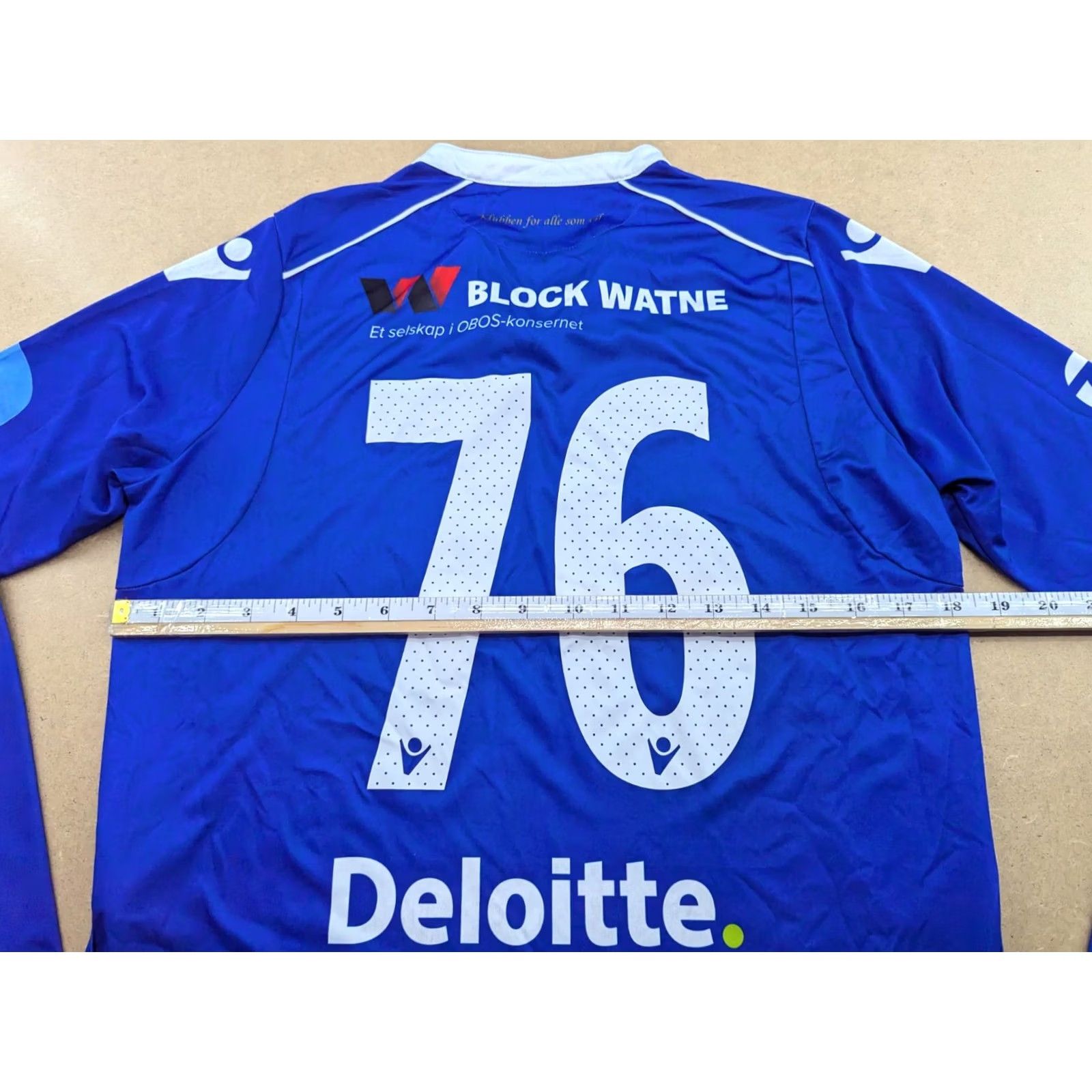 Macron Macron SK Haugar Norway Football Jersey S Unisex Adults Long Sleeve Blue XS? Size US S / EU 44-46 / 1 - 2 Thumbnail