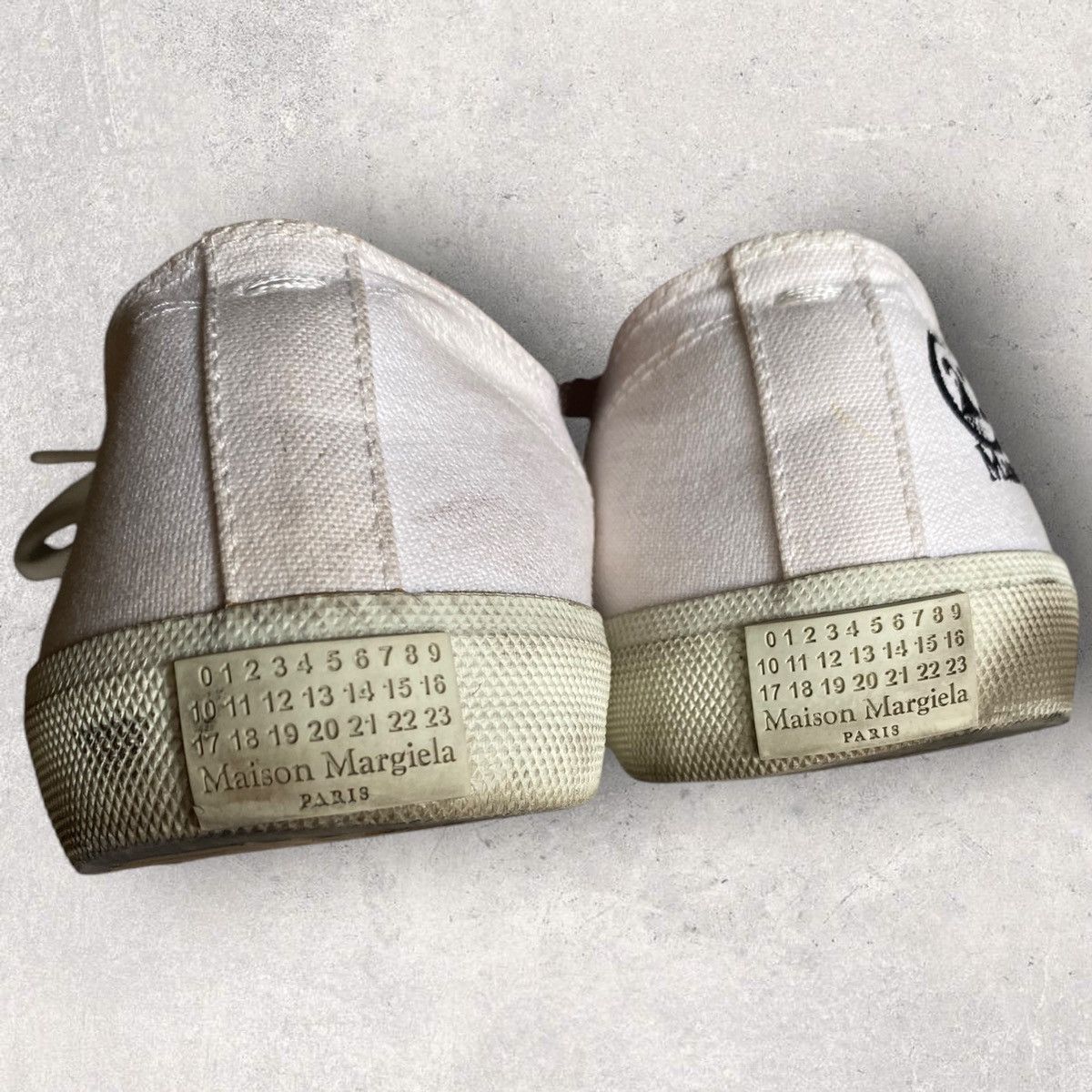 Maison Margiela Off-White Color Splash Tabi Sneakers Size US 8 / EU 41 - 9 Thumbnail