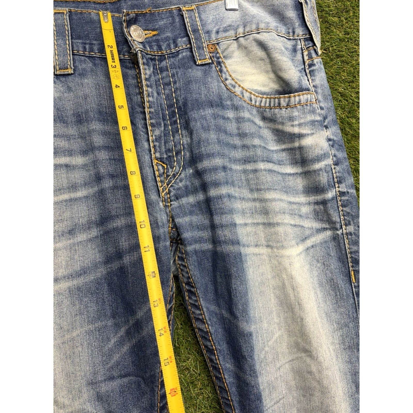 True Religion True Religion Jeans Mens 36 Regular Straight Leg Medium Wash 5-Pocket Denim Button Zip 90s USA Size US 36 / EU 52 - 4 Thumbnail