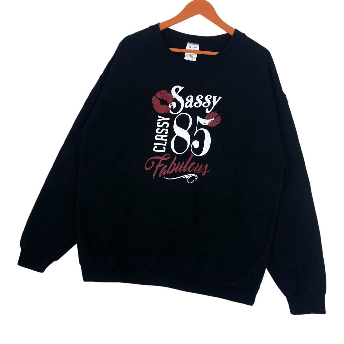 Gildan Sassy 85 Classy Spellout Logo Sweatshirt Crewneck Pullover Size US L / EU 52-54 / 3 - 3 Thumbnail