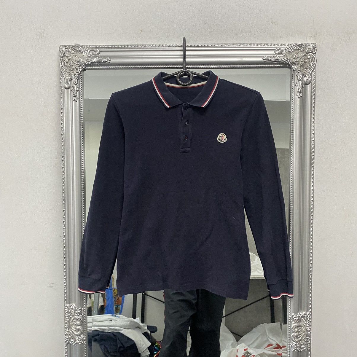 Moncler Moncler Long Sleeve Polo T Shirt Size US XS / EU 42 / 0 - 1 Thumbnail