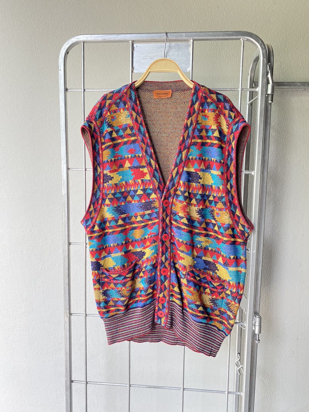 Missoni Missoni multicolor knitted vest Size US XL / EU 56 / 4 - 7 Thumbnail