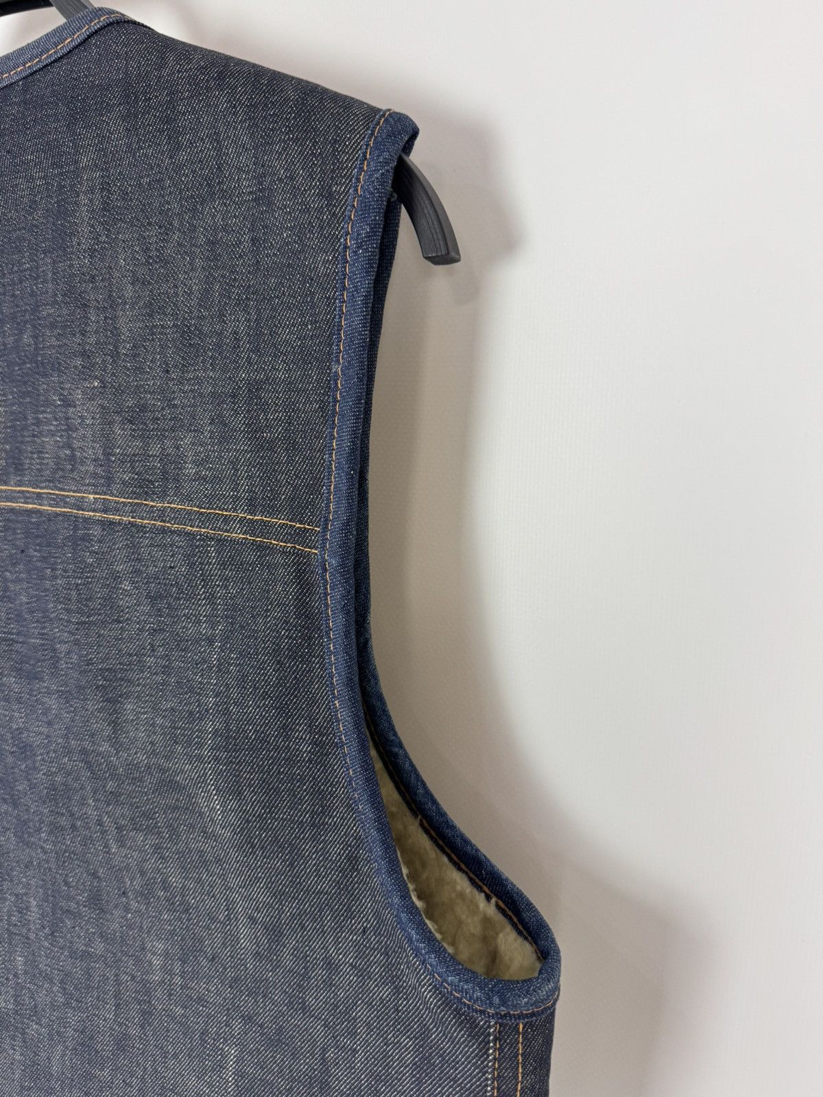 Vintage 80-90’s Vintage Roebucks Sears Denim Sherpa Vest Jacket Size US M / EU 48-50 / 2 - 10 Thumbnail