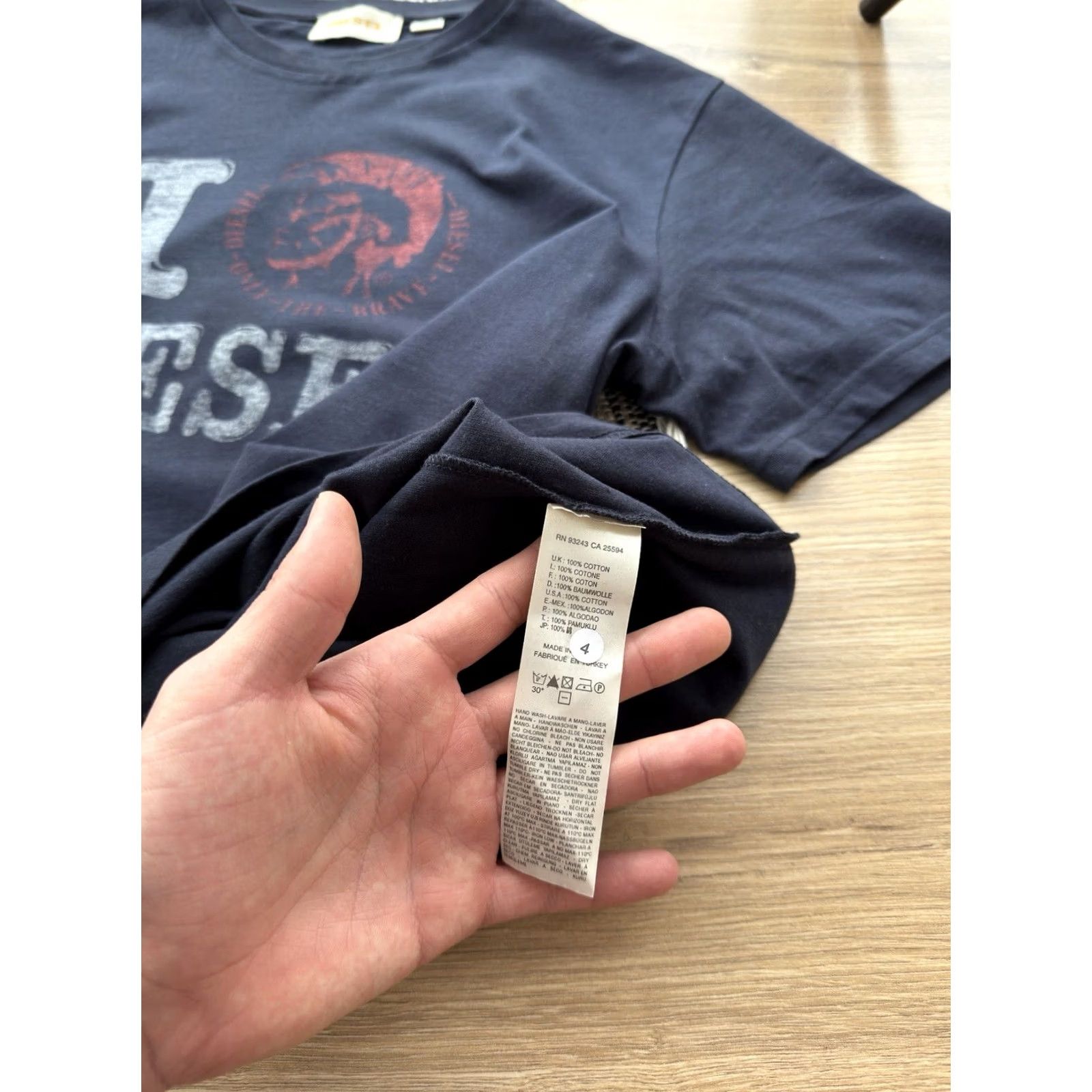 Diesel Diesel Vintage Big Logo "I love Diesel" T-Shirt M Dark Blue Mens Regular Short Sleeve Crew Neck 90s Y2K Vintage Graphic Print Size US M / EU 48-50 / 2 - 5 Thumbnail