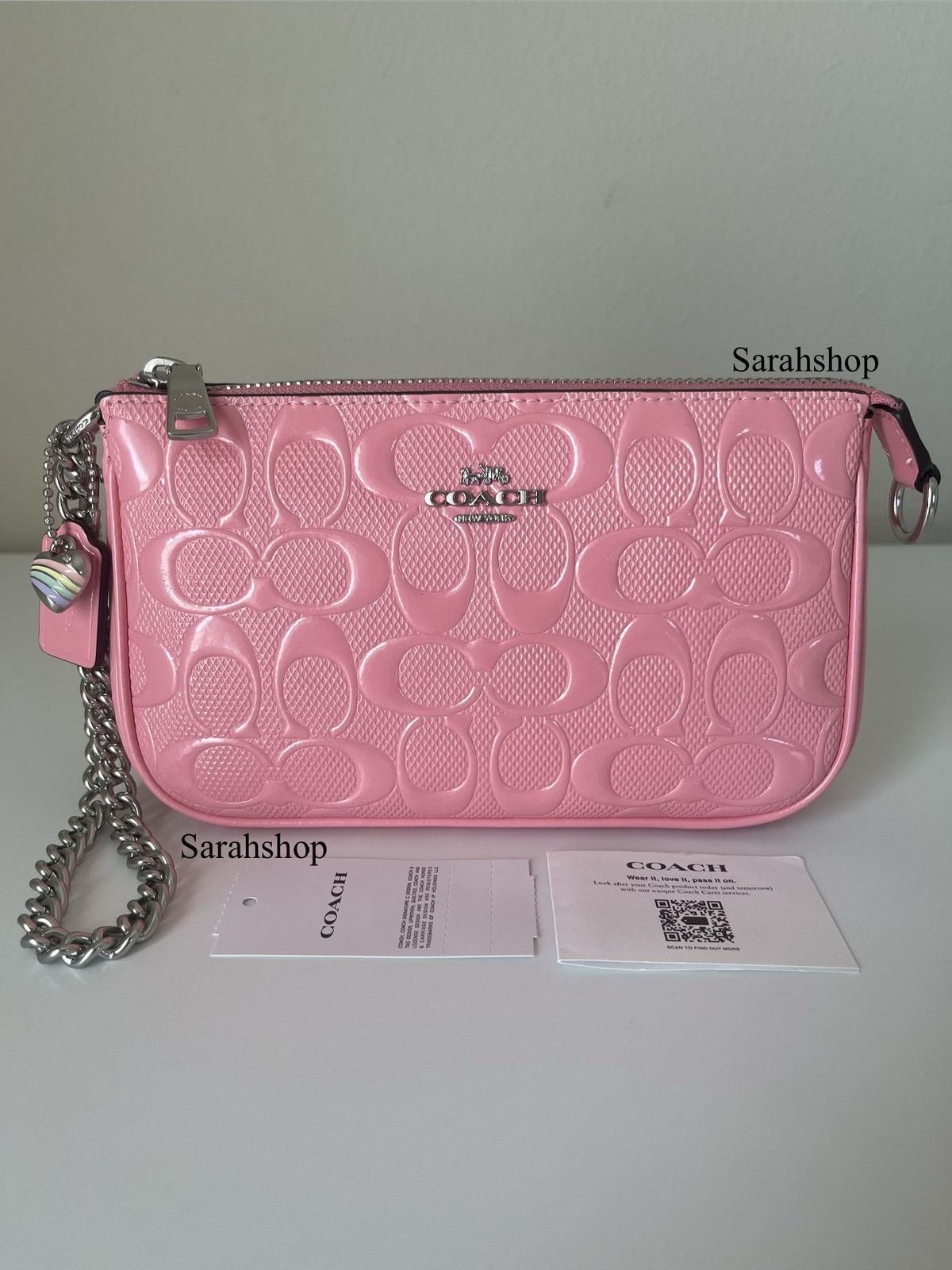Coach Coach Nolita 19 In Signature Leather With Heart Charm Size ONE SIZE - 2 Thumbnail