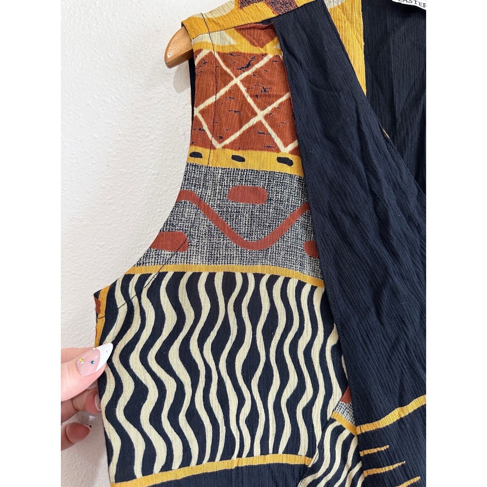 Vintage NOS 90's Hippie Boho Rayon Boxy Tank size XL Size XL / US 12-14 / IT 48-50 - 8 Thumbnail