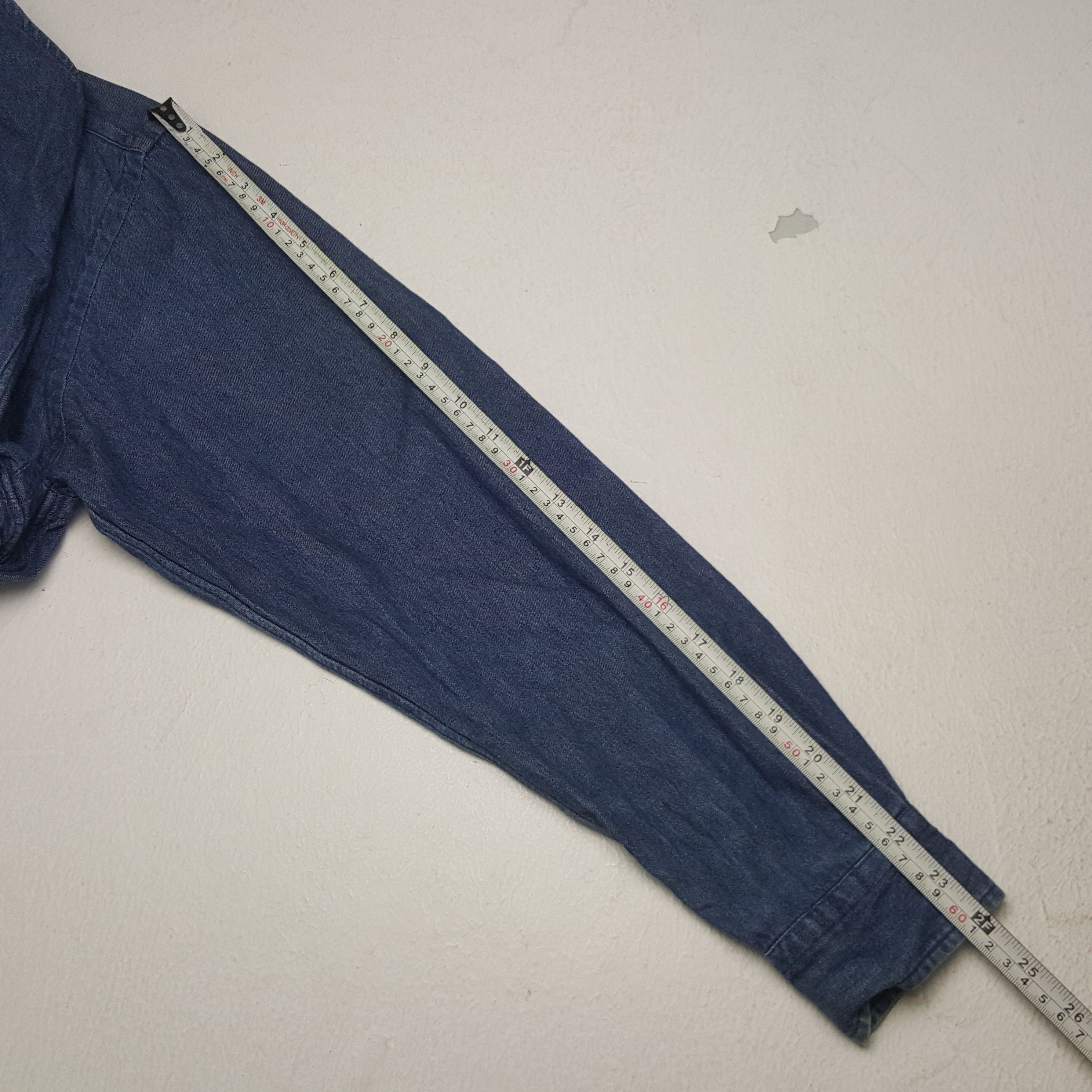 Polo Ralph Lauren × Vintage Vintage Polo Ground American Brand Denim Shirt Button Up Size US L / EU 52-54 / 3 - 6 Thumbnail