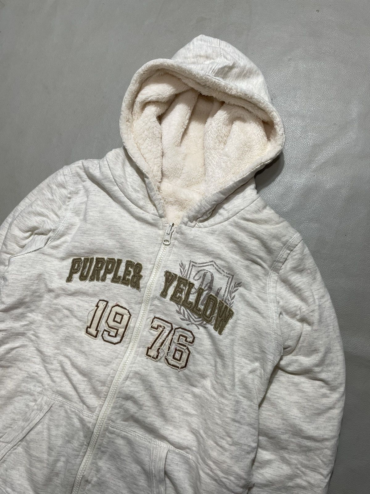 If Six Was Nine Fleece zip Hoodie Reversible Japanese purple yellow Size US M / EU 48-50 / 2 - 8 Thumbnail