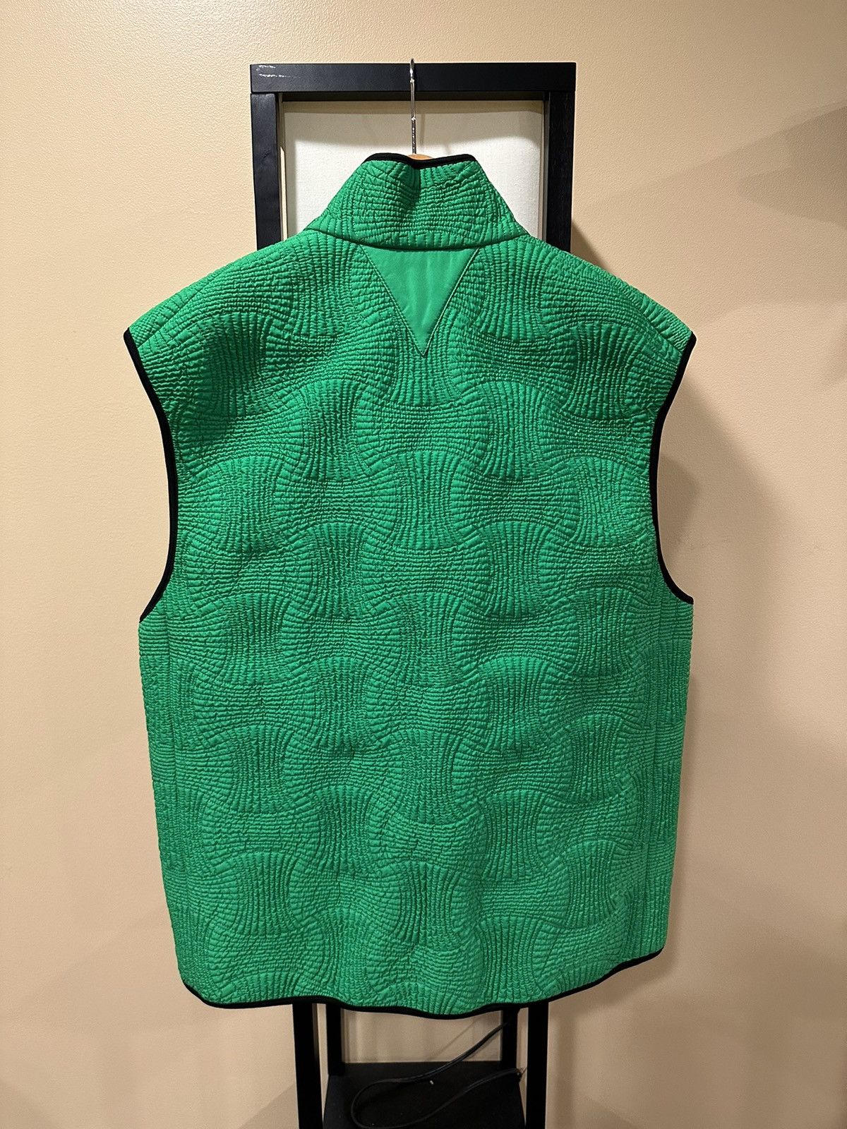 Bottega Veneta Bottega Veneta Green Inrecciato Padded Shell Gilet Vest Size US S / EU 44-46 / 1 - 4 Thumbnail