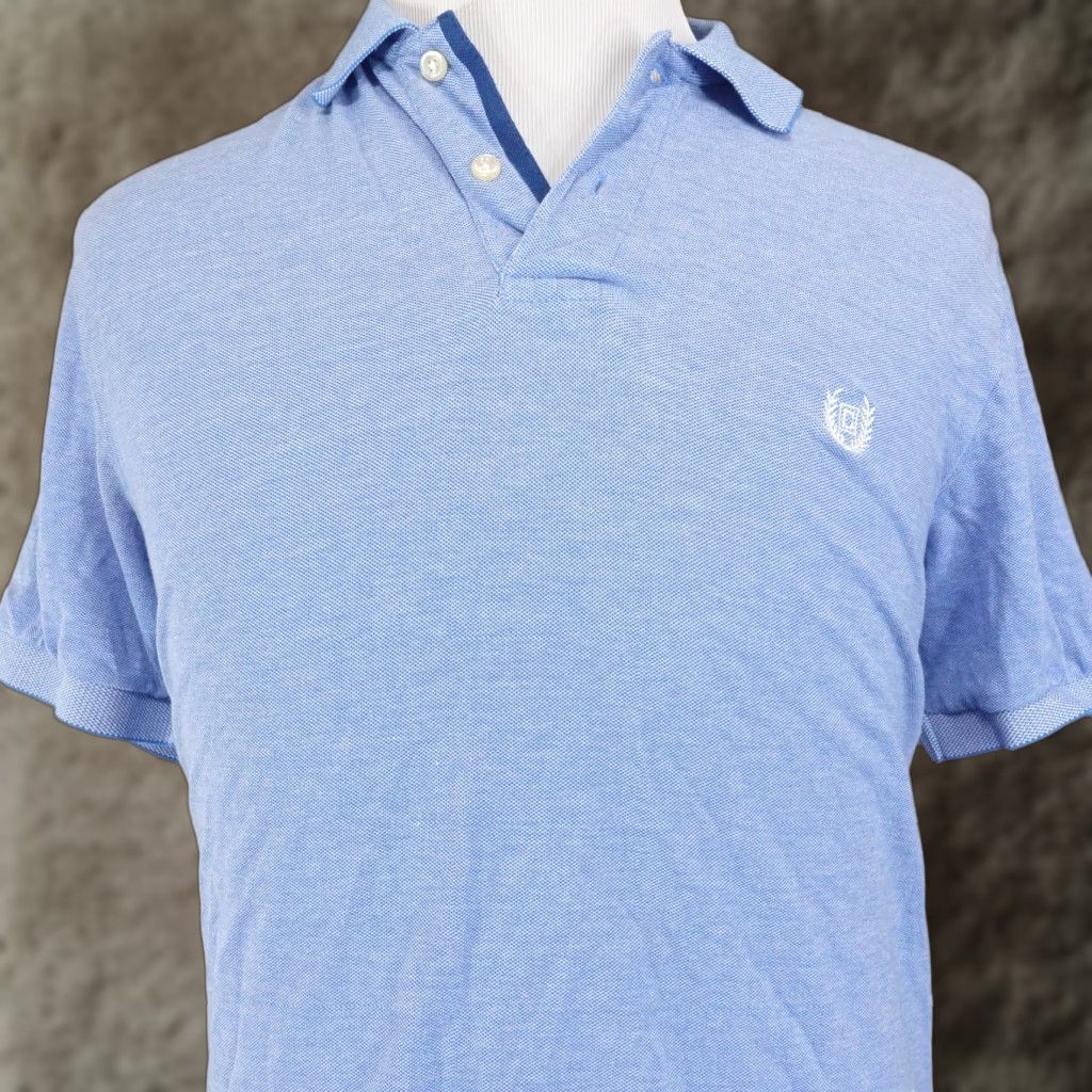 Chaps Chaps Polo Shirt Mens Large Short Sleeve Cotton Blue Classic Fit Stretch Casual Size US L / EU 52-54 / 3 - 1 Thumbnail