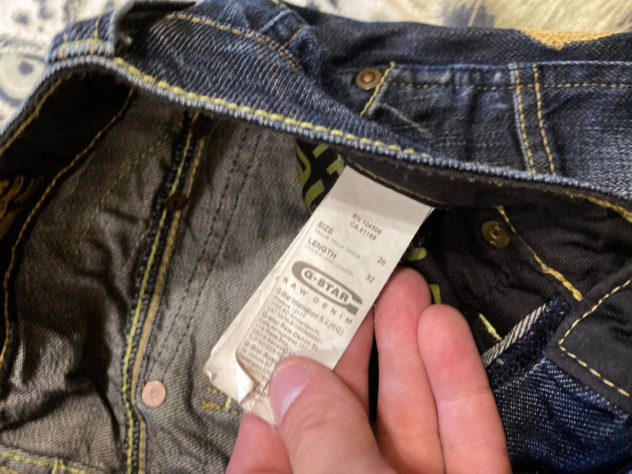 G-Star denim pants G-Star Raw streetwear big logo Y2K vintage jeans Size US 26 / EU 42 - 3 Thumbnail
