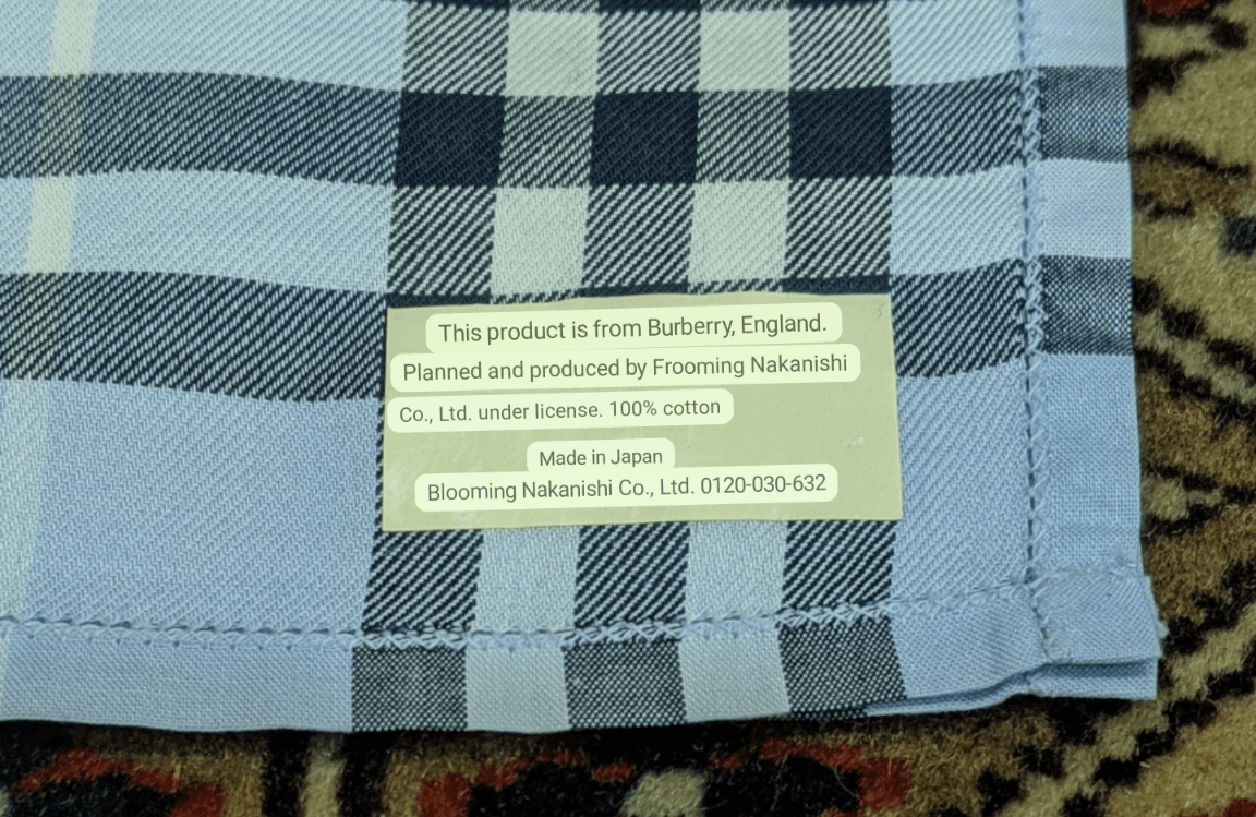 Burberry Combo 2pcs Blue Nova Check Burberry Handkerchief Size ONE SIZE - 5 Thumbnail