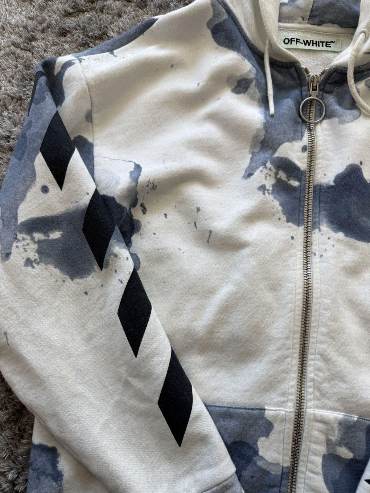Off-White Off white Vintage Zip Up Hoodie size S Size US S / EU 44-46 / 1 - 3 Thumbnail