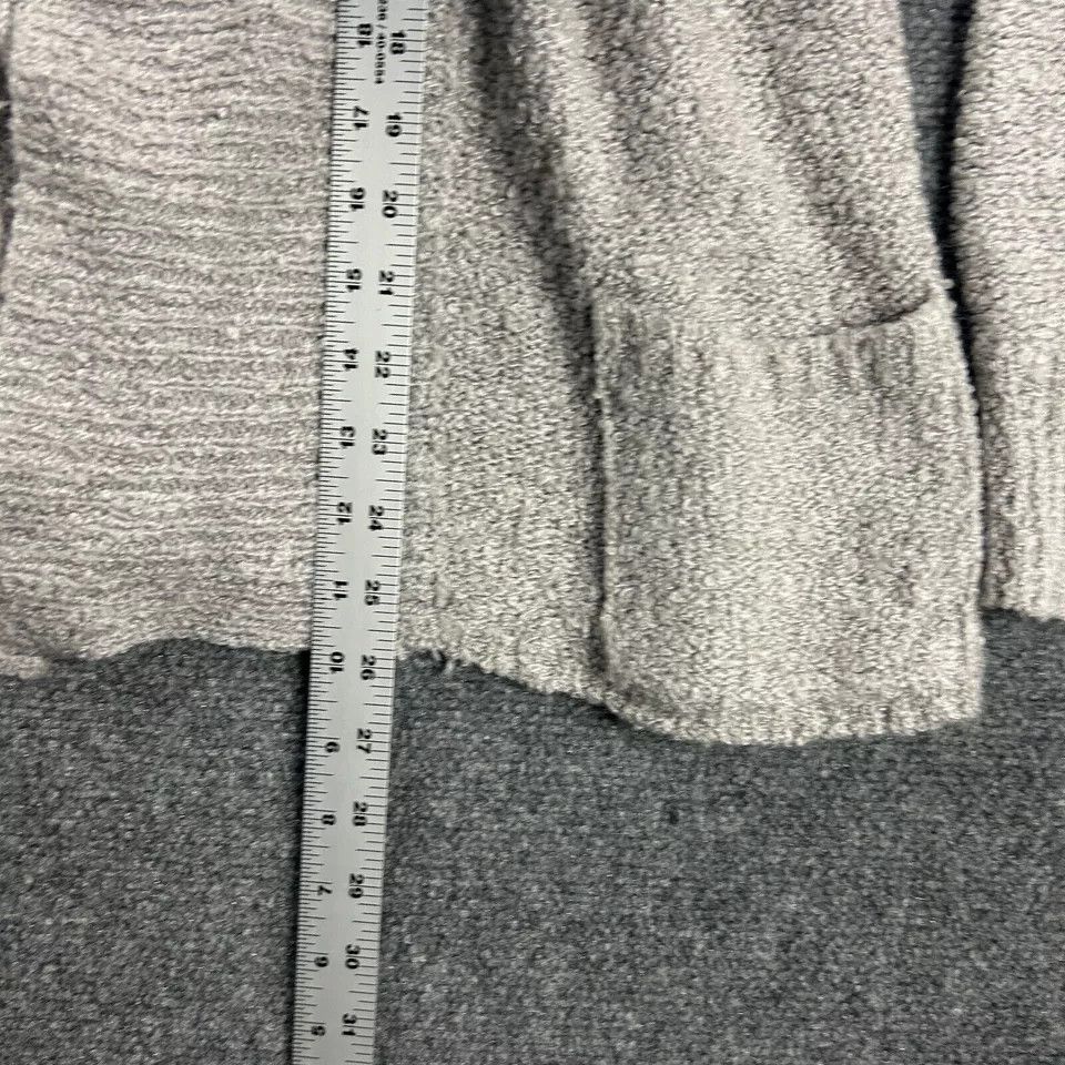 Other Le Chois Cardigan Womens Large Gray Chunky Knit 100% Acrylic Size L / US 10 / IT 46 - 4 Thumbnail