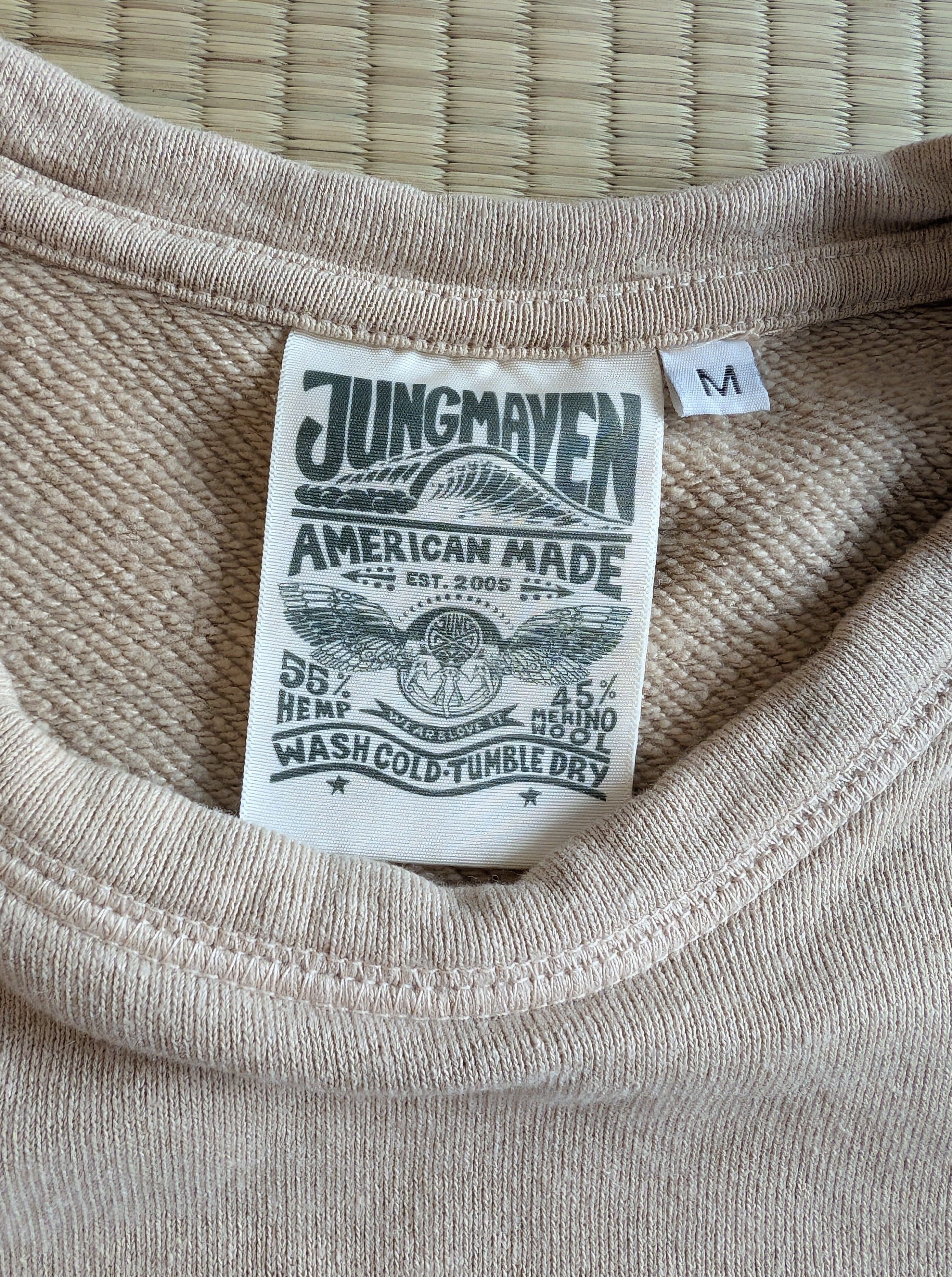 Jungmaven Jungmaven Hemp Merino Wool Sweatshirt Oat Milk Made in USA Size US M / EU 48-50 / 2 - 3 Thumbnail