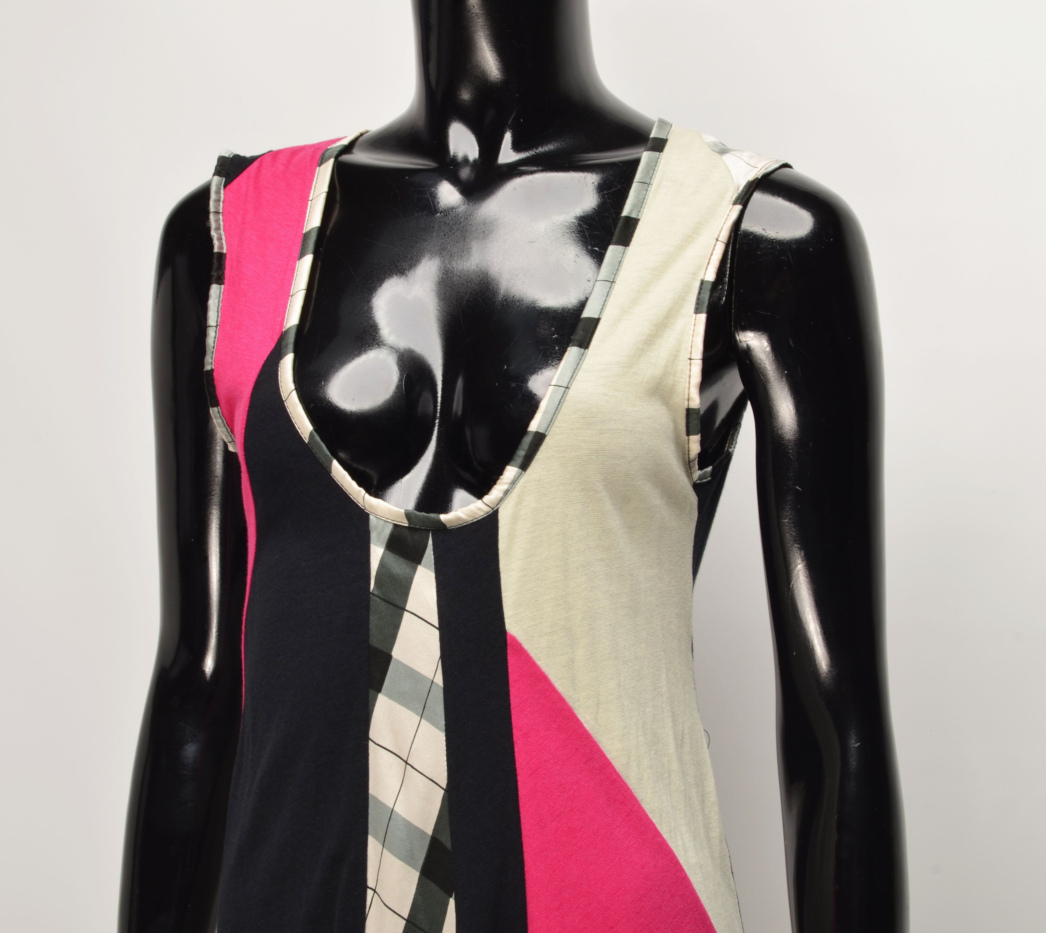 Other Buddhist Punk Y2K Patchwork Silk Blend Grunge Dress Size S / US 4 / IT 40 - 2 Thumbnail