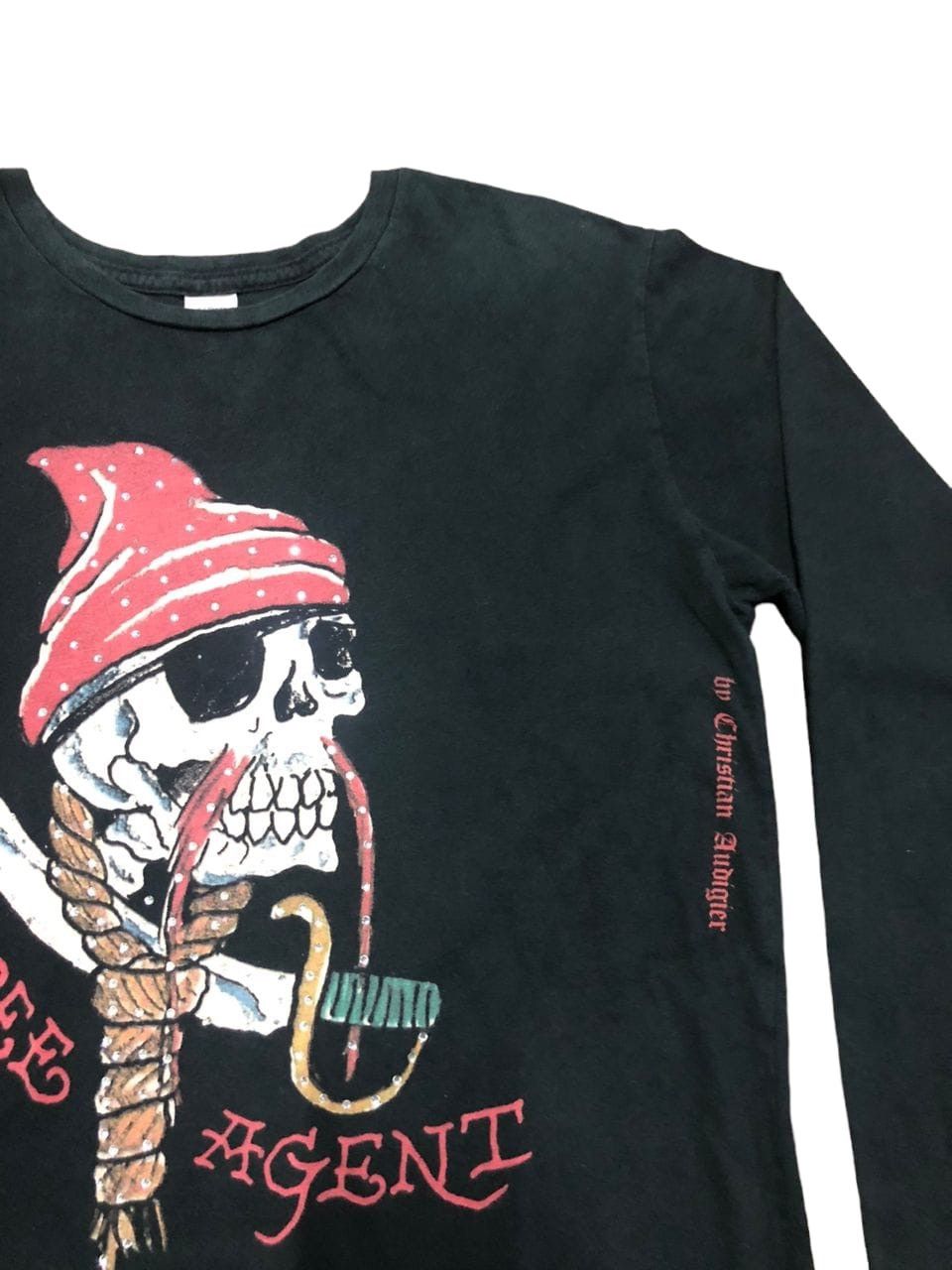 Ed Hardy Ed hardy FREE AGENT Skull Design Long Sleeve TEE Size US L / EU 52-54 / 3 - 4 Thumbnail