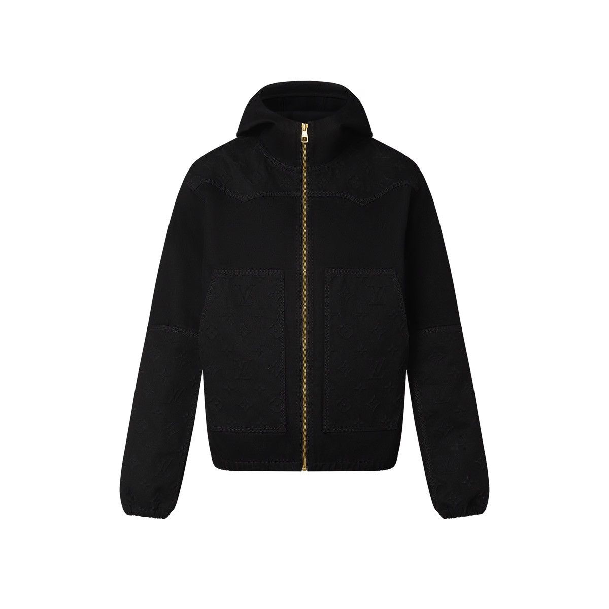 Louis Vuitton Louis Vuitton Monogram Detail Hooded Denim Jacket Size US M / EU 48-50 / 2 - 1 Thumbnail