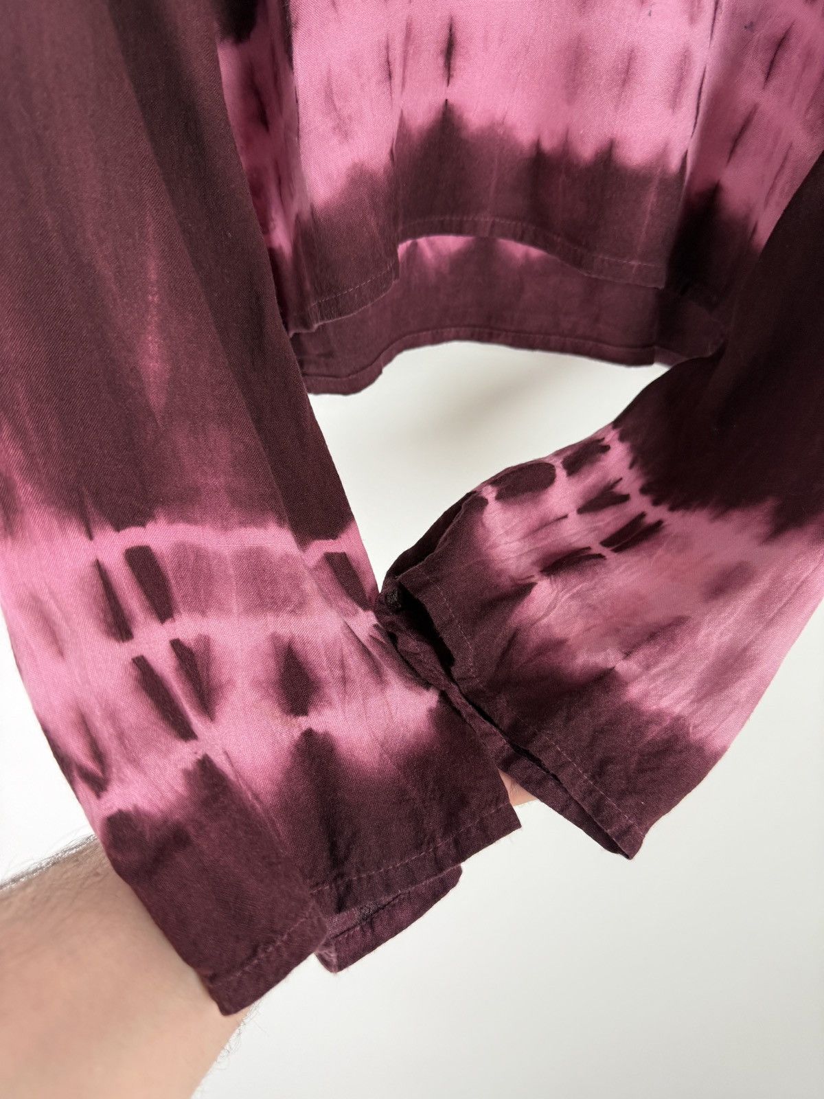 Vintage Y2K Vintage Bäres Viscose Pink Tye Die Cropped Long Sleeve Size M / US 6-8 / IT 42-44 - 8 Thumbnail