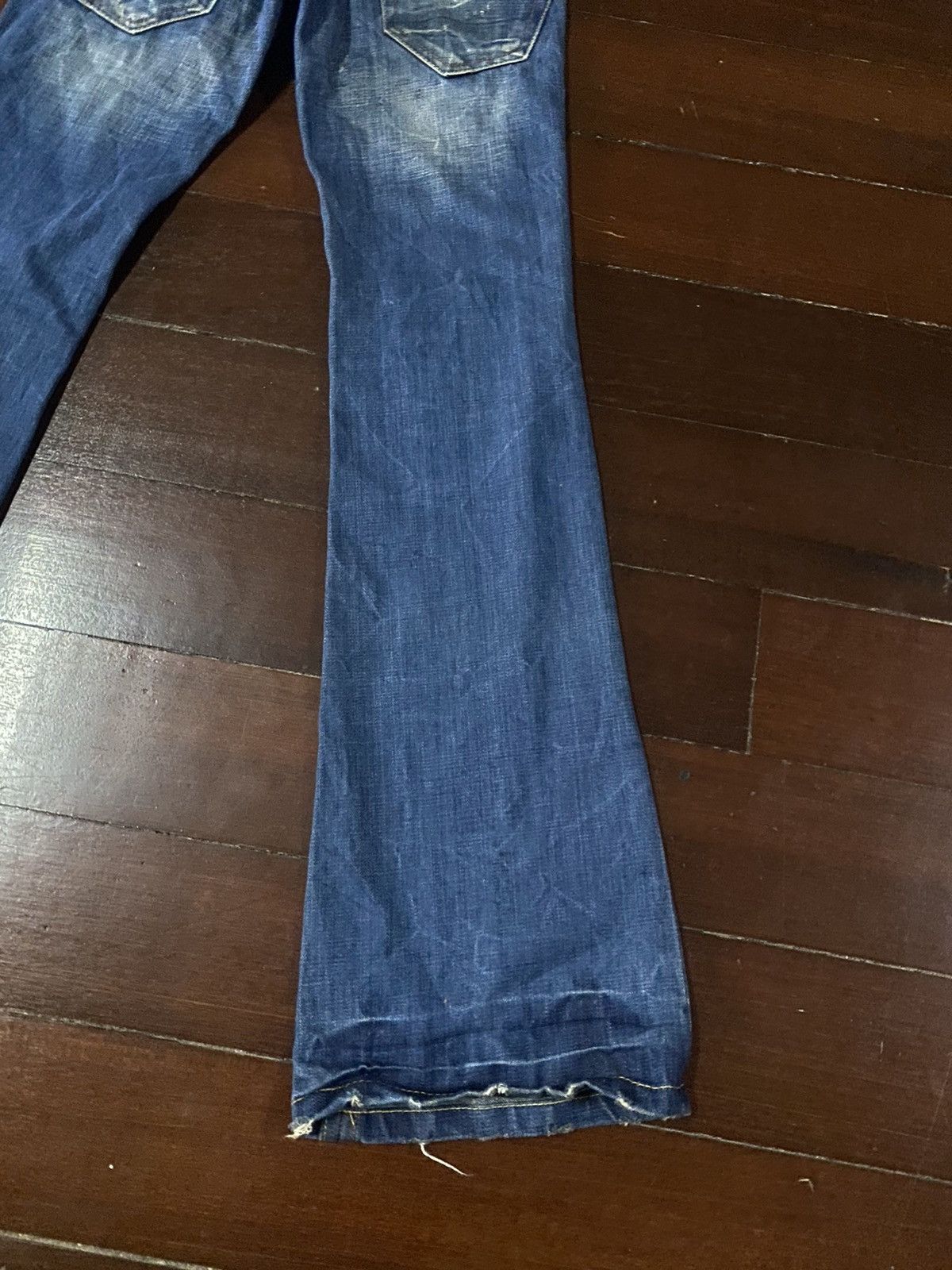 Designer FIRE DRIVE JEANS BOOT CUT WIDE LEG BAGGY Size 30" / US 8 / IT 44 - 14 Thumbnail