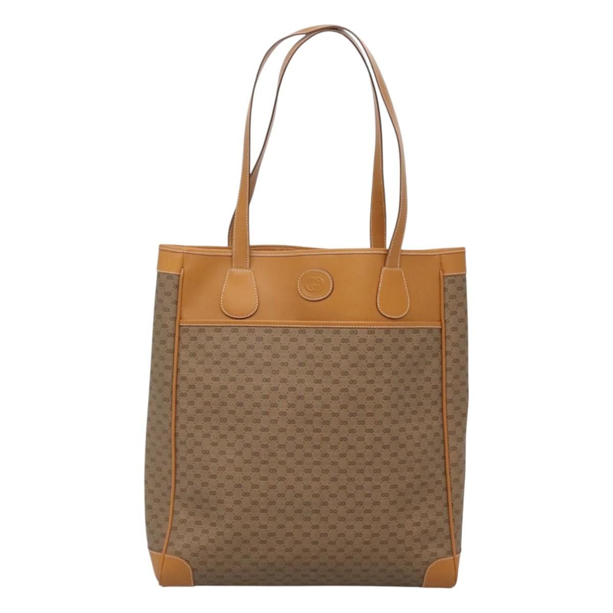 Gucci GUCCI Micro GG Supreme Tote Bag Pvc Beige Gold 002 39 002 39 Size ONE SIZE - 2 Thumbnail