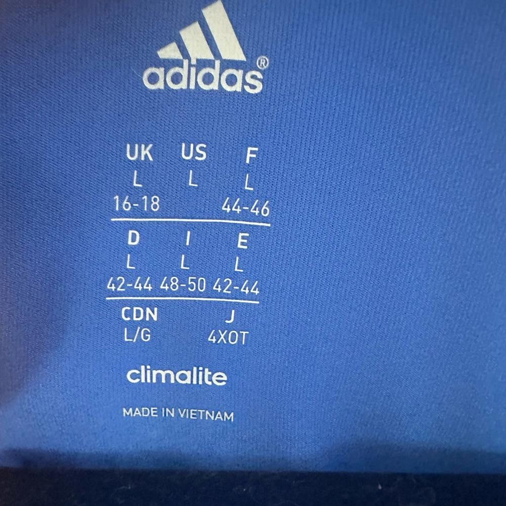 Adidas Adidas Climalite Blue 1/2 Zip Pullover Long Sleeve Top Large Size L / US 10 / IT 46 - 6 Thumbnail