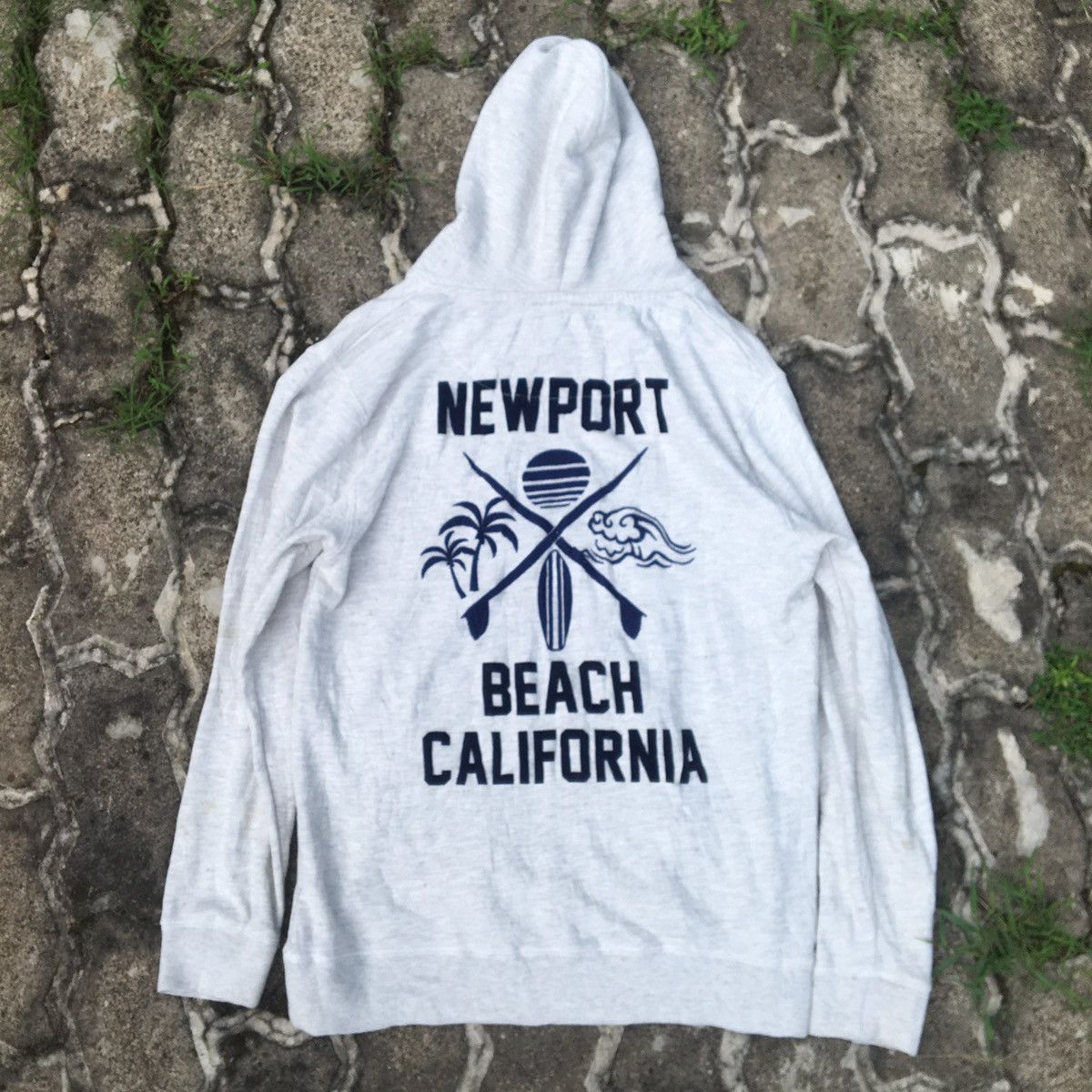 Japanese Brand Grf hoodie Ocean spell out hoodie Size US XXL / EU 58 / 5 - 2 Thumbnail