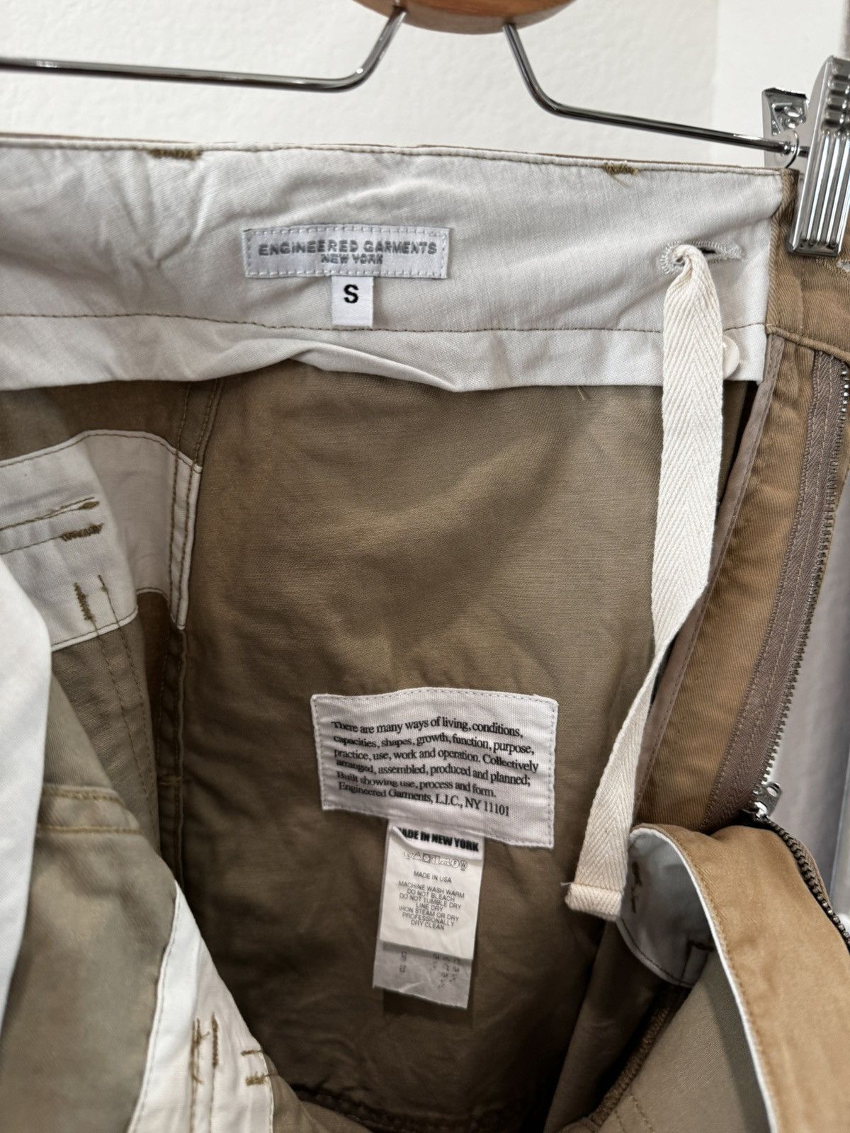 Engineered Garments SS22 Fatigue Pant Cotton Flat Twill Animal Print Khaki sz S Size US 33 - 6 Thumbnail