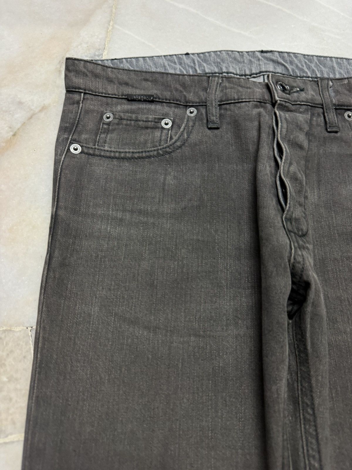 Viktor & Rolf 💥ARCHIVE💥VIKTOR@ROLF SLIM FADED STRETCHABLE JEANS Size US 29 - 4 Thumbnail