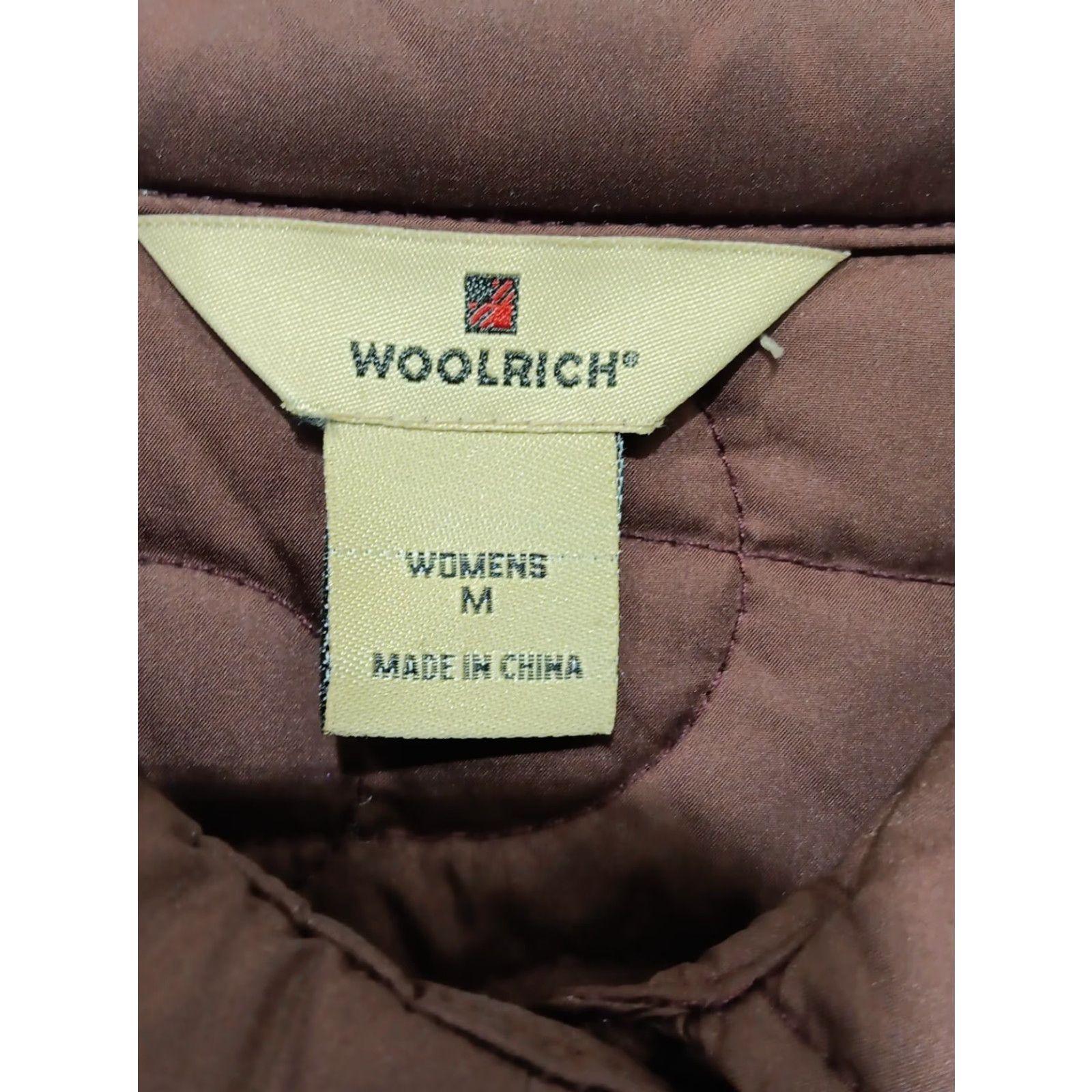 Vintage Woolrich Jacket Women M Red Cabernet Quilted Woolshell Button Snap Mid-Length Classic Casual Size M / US 6-8 / IT 42-44 - 3 Thumbnail