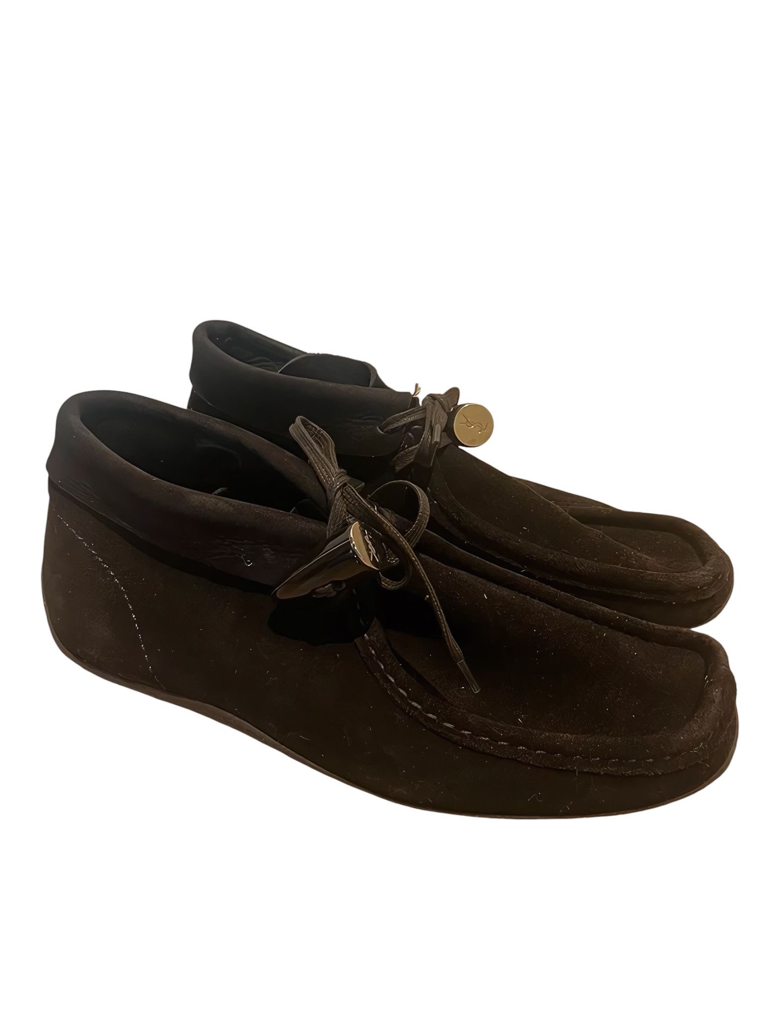 Yves Saint Laurent RIVE GAUCHE BY TOM FORD SUEDE LEATHER BOOTS SHOES Size US 7 / EU 40 - 3 Thumbnail