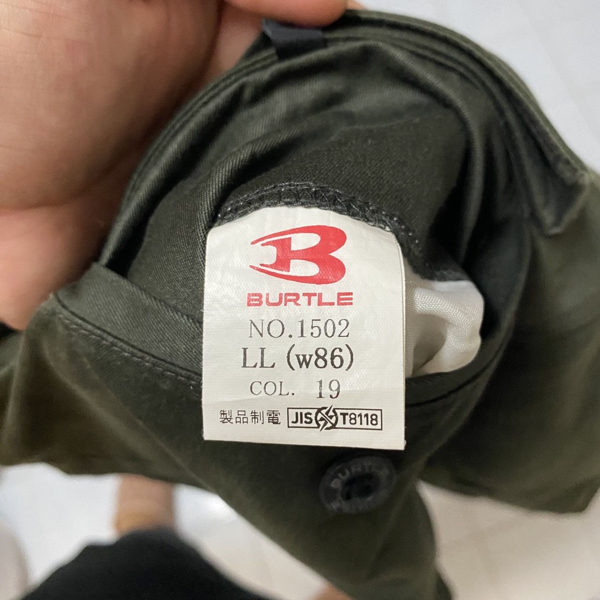 Japanese Brand DL Burtle Green Cargo Multipocket Pants #C989 Size US 33 - 21 Thumbnail