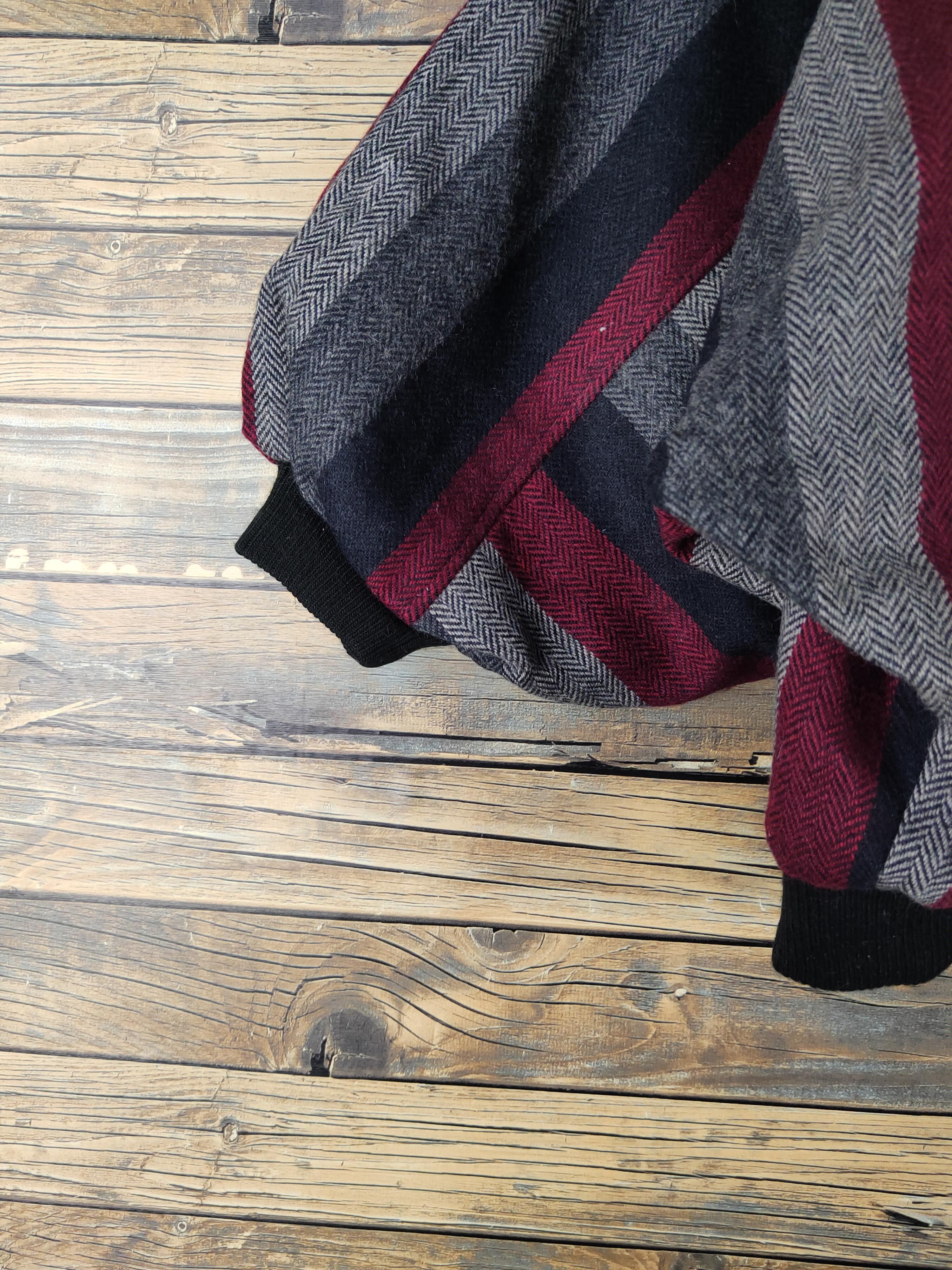Homespun Knitwear Japanese Brand Black Red Knitwear Jackets #W2053 Size US L / EU 52-54 / 3 - 5 Thumbnail