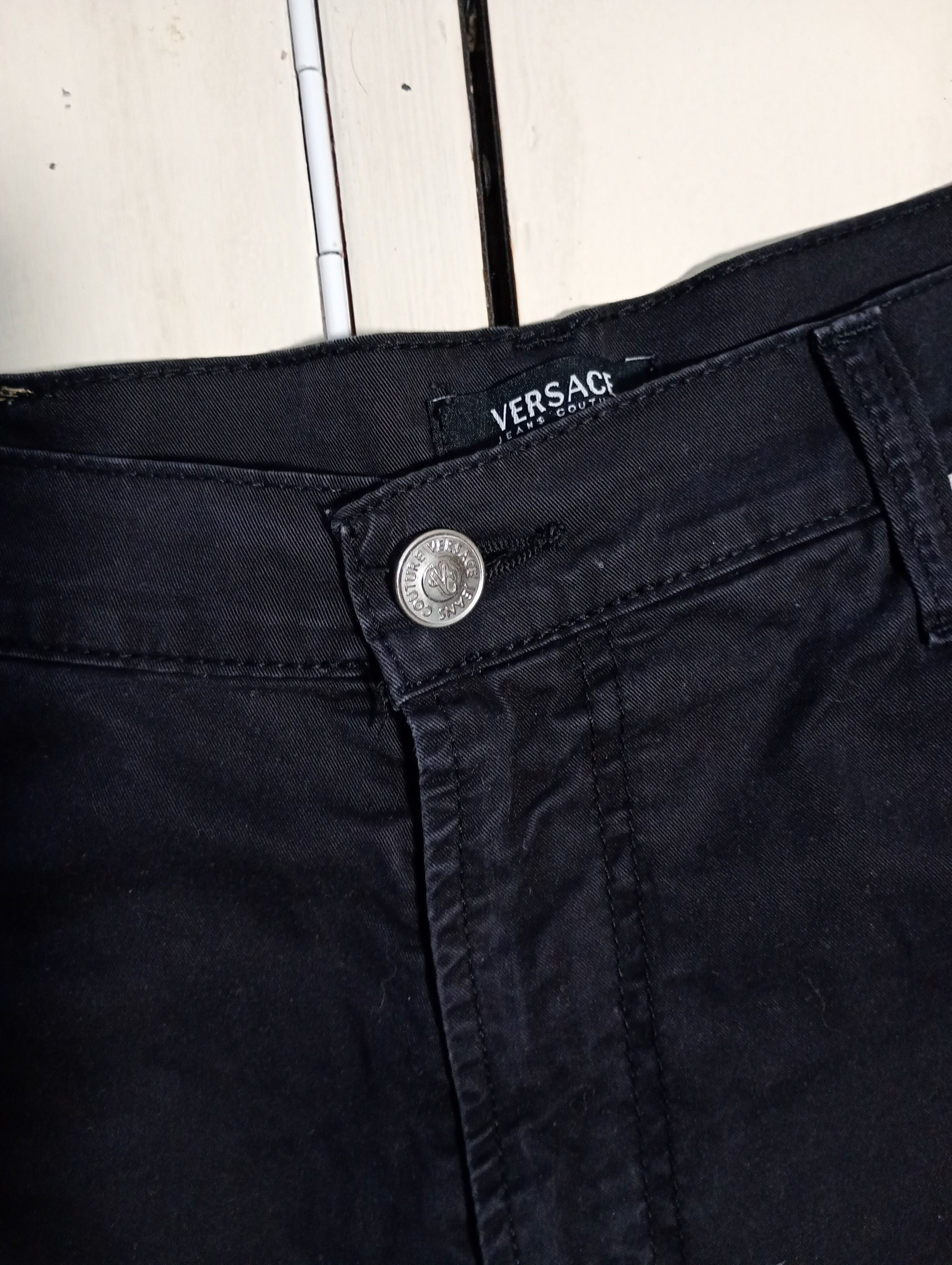 Designer × Versace Jeans Couture Versace Jeans Couture Black Jeans Size US 38 / EU 54 - 7 Thumbnail