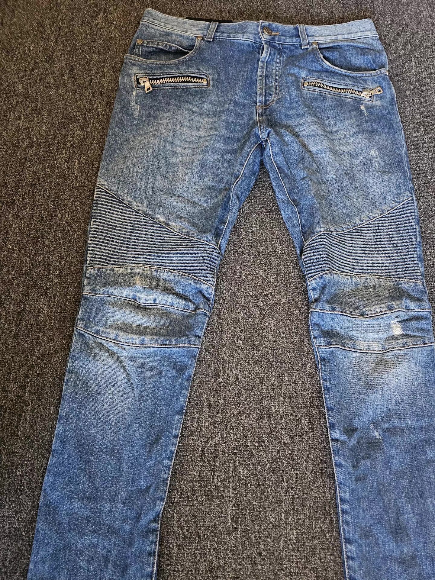 Balmain Balmain men's biker jeans, Size US 36 / EU 52 - 2 Thumbnail
