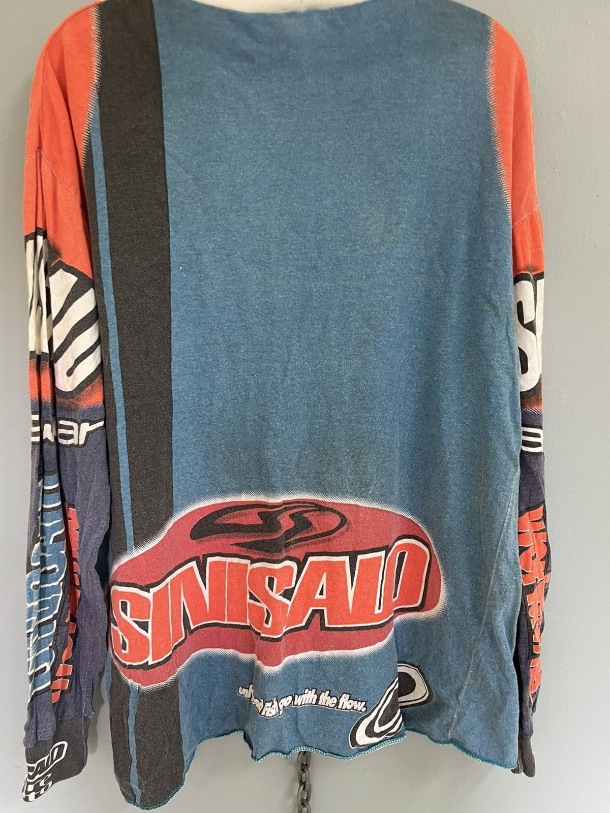 No Fear Vintage Sinisalo pure moto Worldwide motocross long sleeve Size US M / EU 48-50 / 2 - 4 Thumbnail