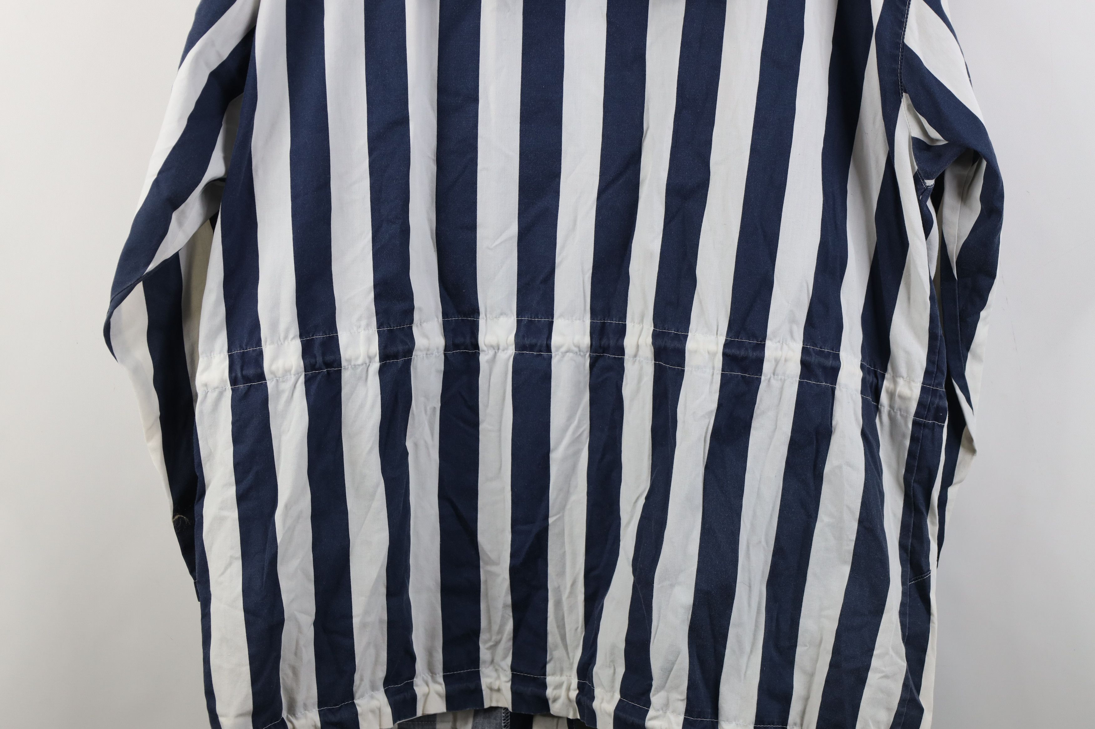 Vintage Vintage 90s Streetwear Striped Baggy Hooded Parka Jacket Size M / US 6-8 / IT 42-44 - 15 Thumbnail