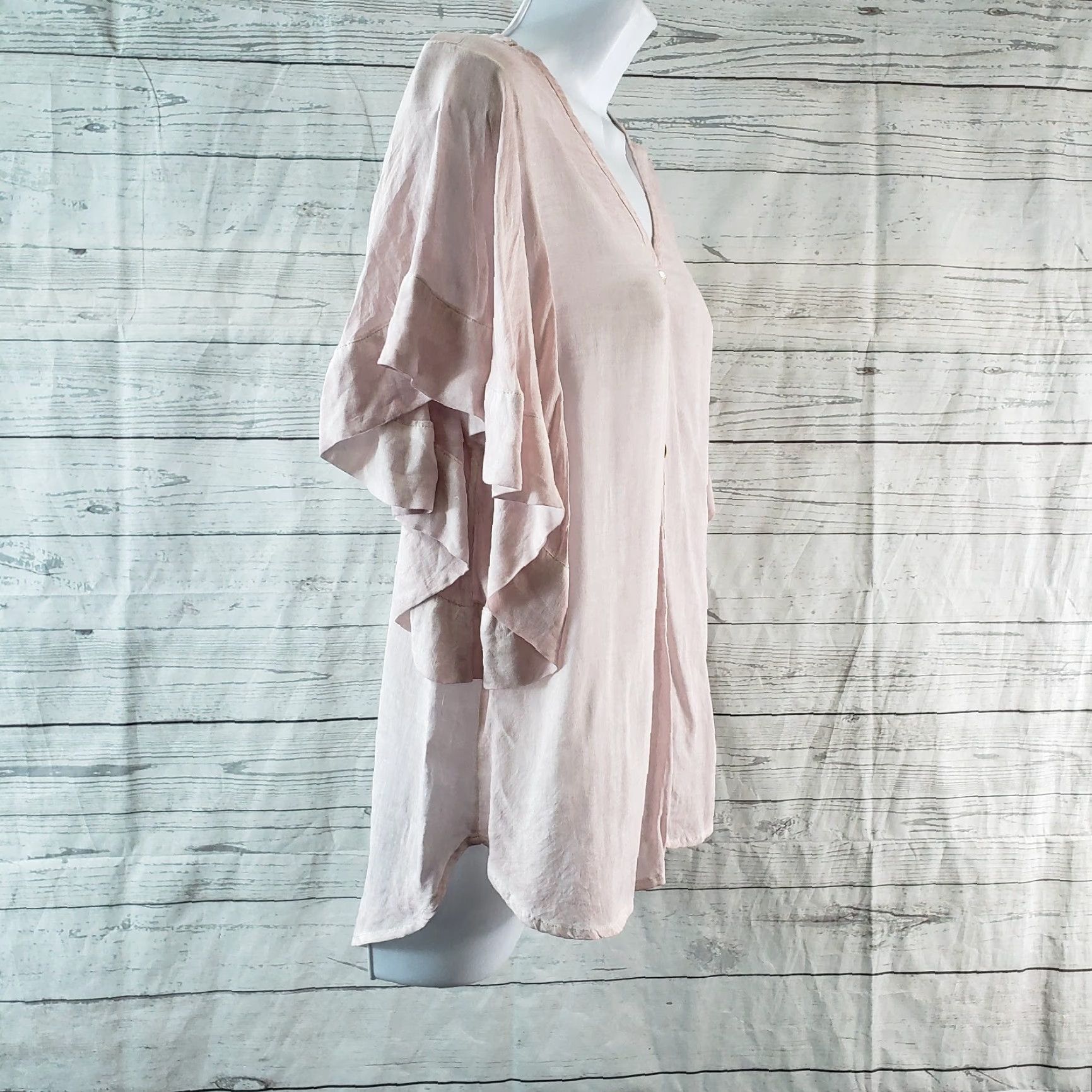 Young Fabulous & Broke VINTAGE Young Fabulous & Broke Womens Button Front Shirt Sz Small Light Pink Purple Size S / US 4 / IT 40 - 3 Thumbnail