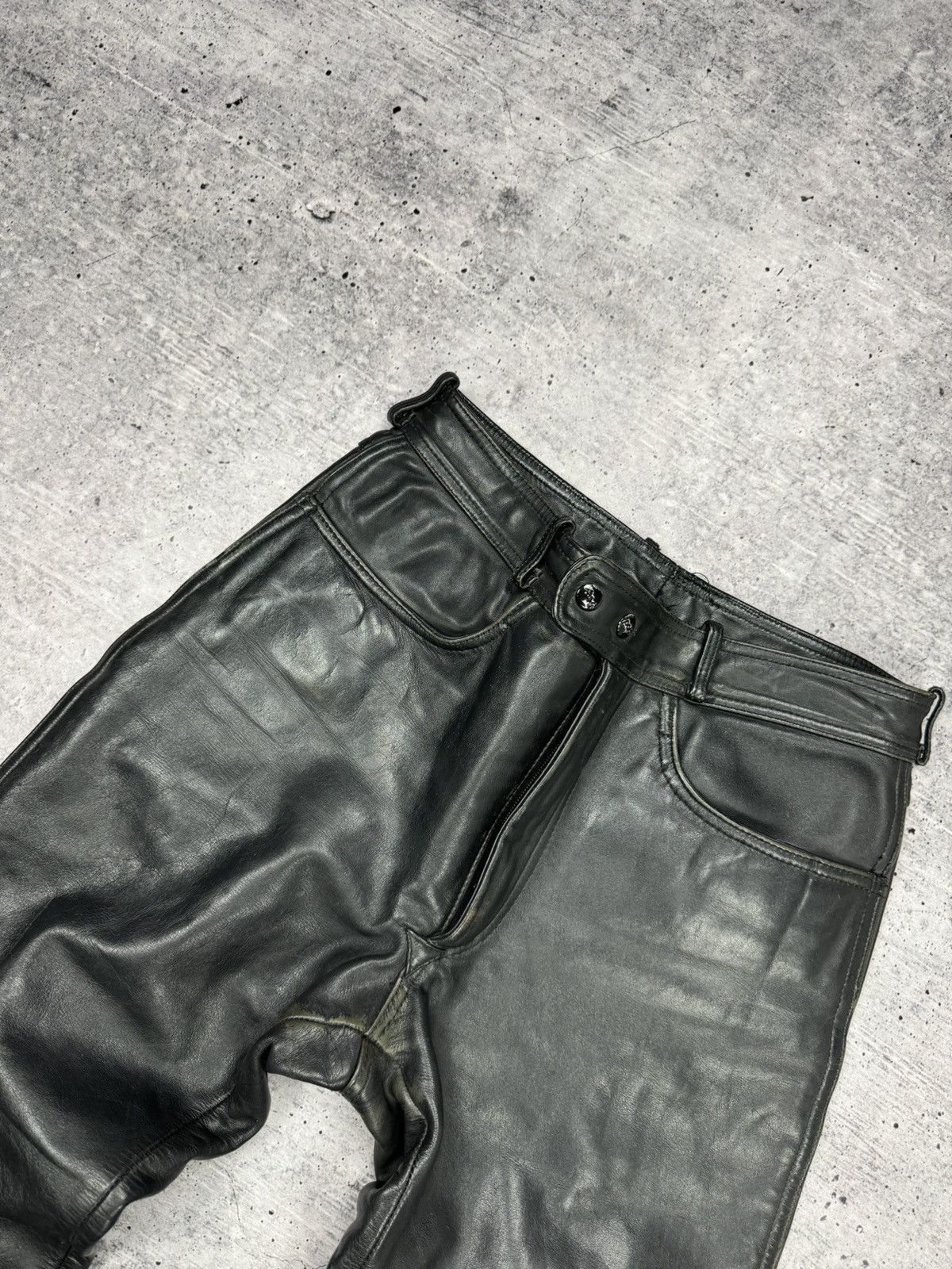 Genuine Leather × Vintage Vintage 90’s Y2K Style Casual Cowboy Genuine Leather Pants Size US 30 / EU 46 - 10 Thumbnail