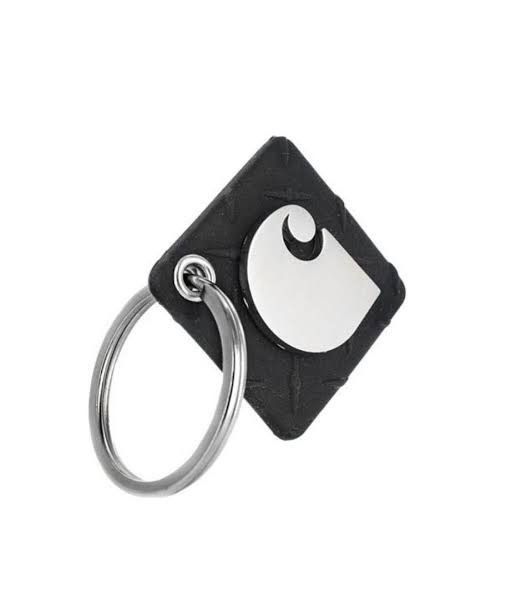 Carhartt Wip Carhartt Keychain Steel Rubber Black Size ONE SIZE - 1 Thumbnail