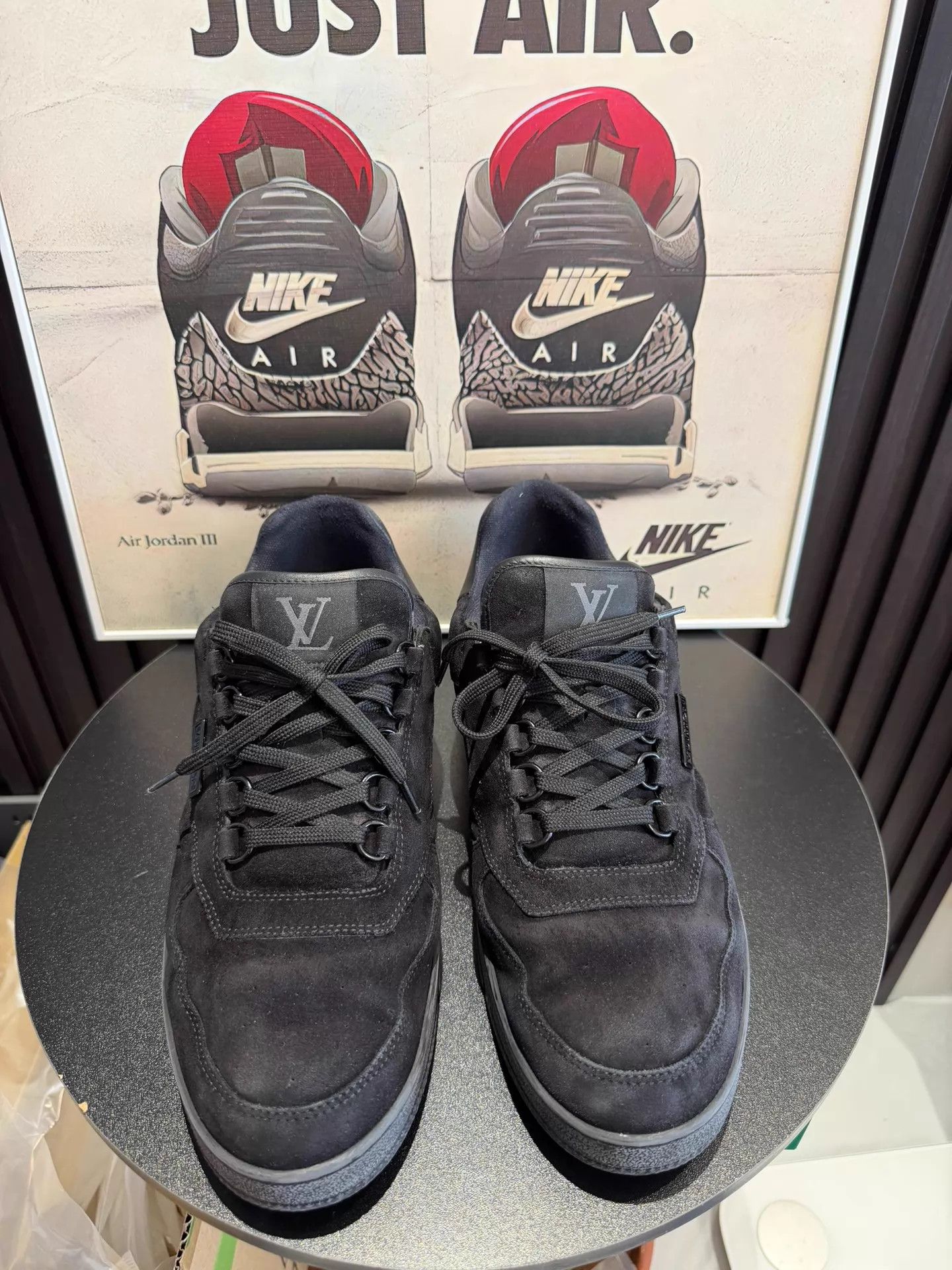 Louis Vuitton LV Trainer Black UK8 (42) 1A5YSD Size US 9 / EU 42 - 2 Thumbnail