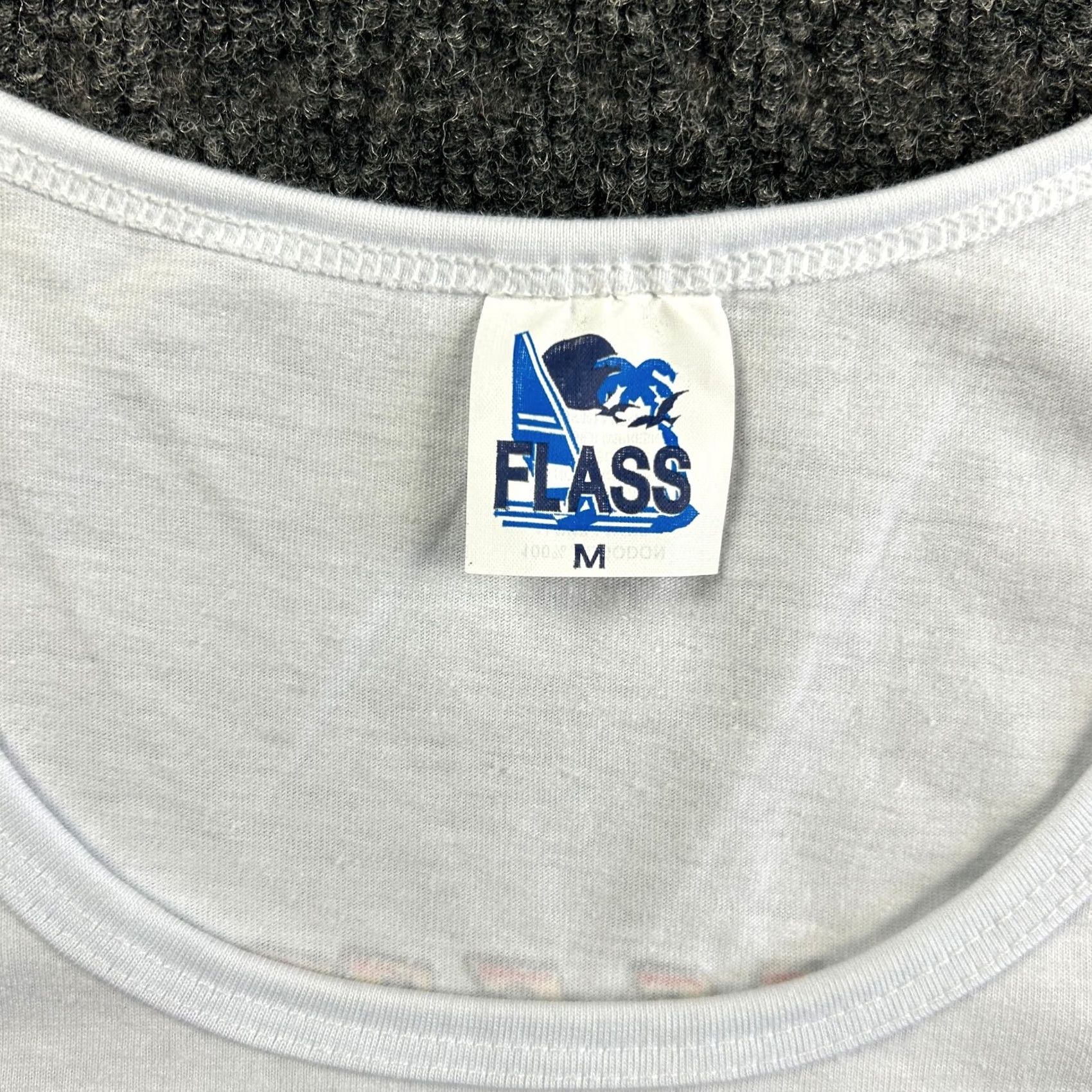 Vintage VINTAGE Flass Shirt M White Cotton Graphic Print Logo Sleeveless T-Shirt Men Iguanas Band Beach California 90s Style M Mens Size US M / EU 48-50 / 2 - 5 Thumbnail