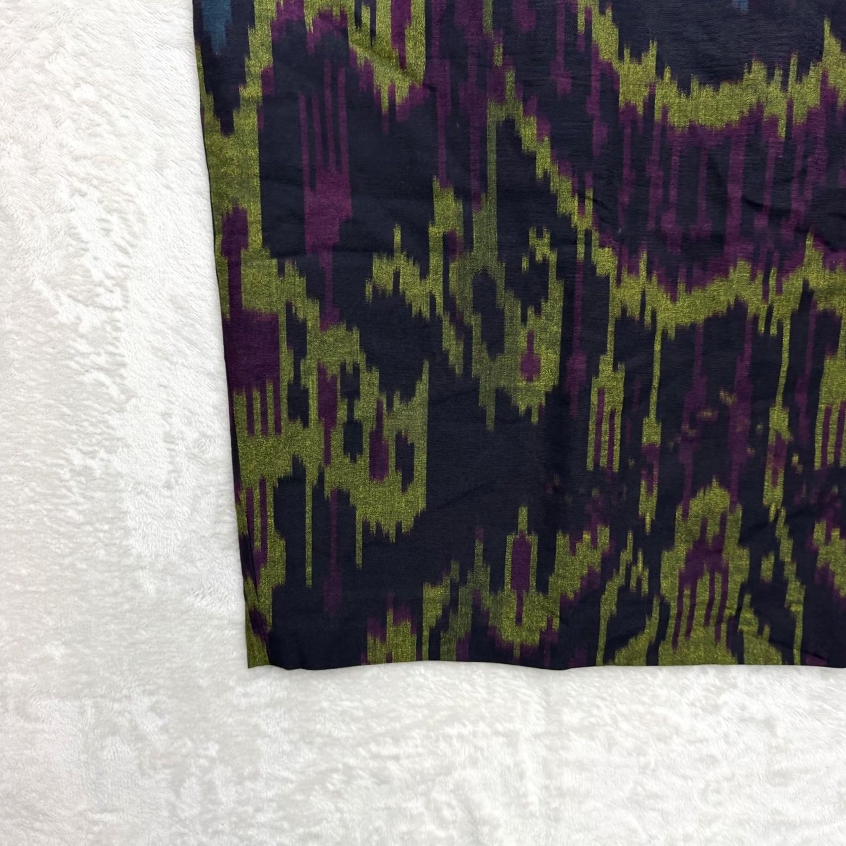 Vintage Lafayette 148 New York Dress Womens 4 Black Ikat Sheath V Neck Lined Knee Length Size S / US 4 / IT 40 - 6 Thumbnail