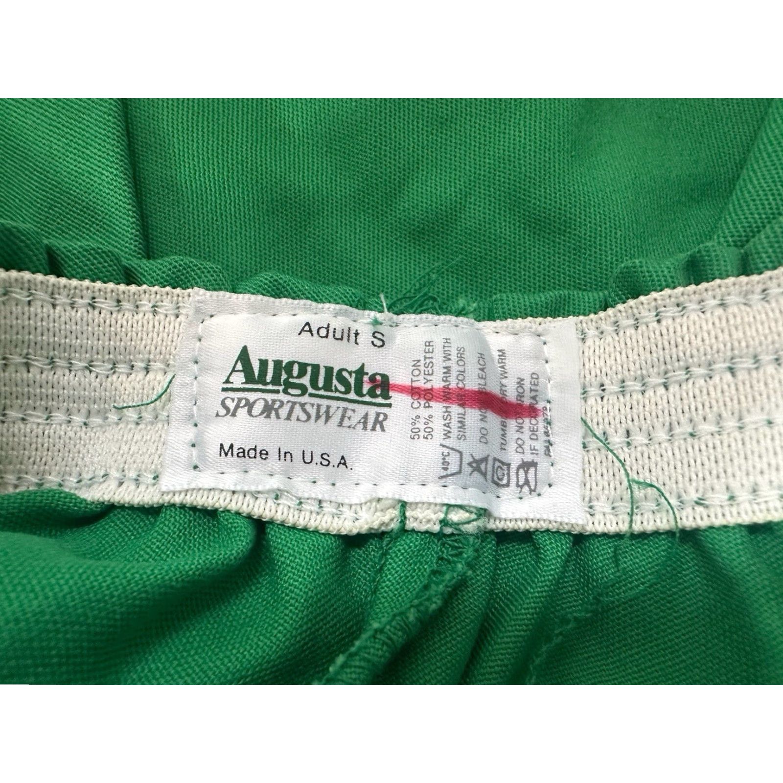 Augusta Sportswear VINTAGE Augusta Sportswear Gym Shorts Men S Green 90s Athletic Elastic Waist NWOT NOS 50/50 Made in USA Size US 29 - 5 Thumbnail