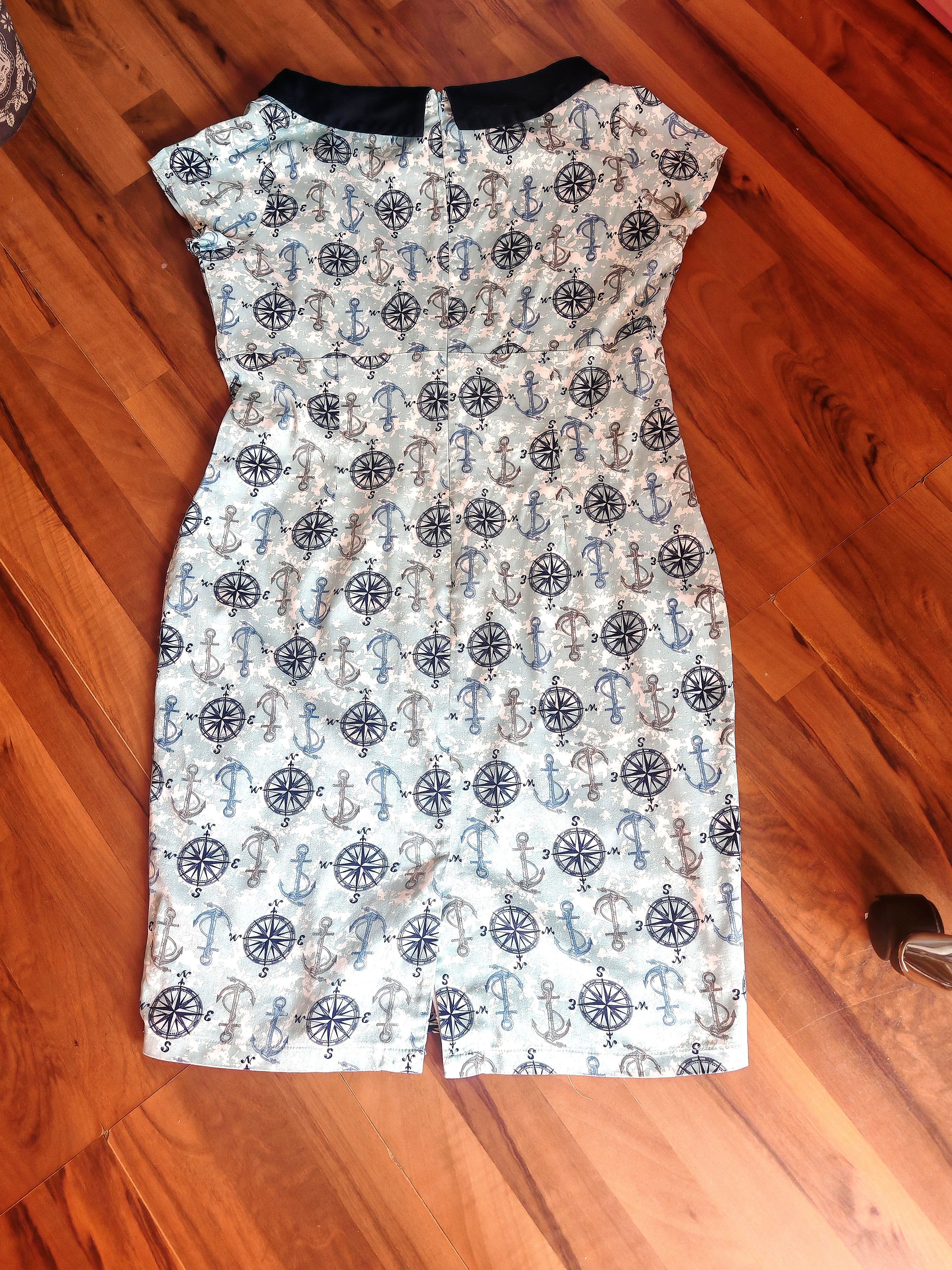Other Banned Apparel Retro Plus Size Nautical Compass Print Dress Size XXL / US 16-18 / IT 52-54 - 5 Thumbnail