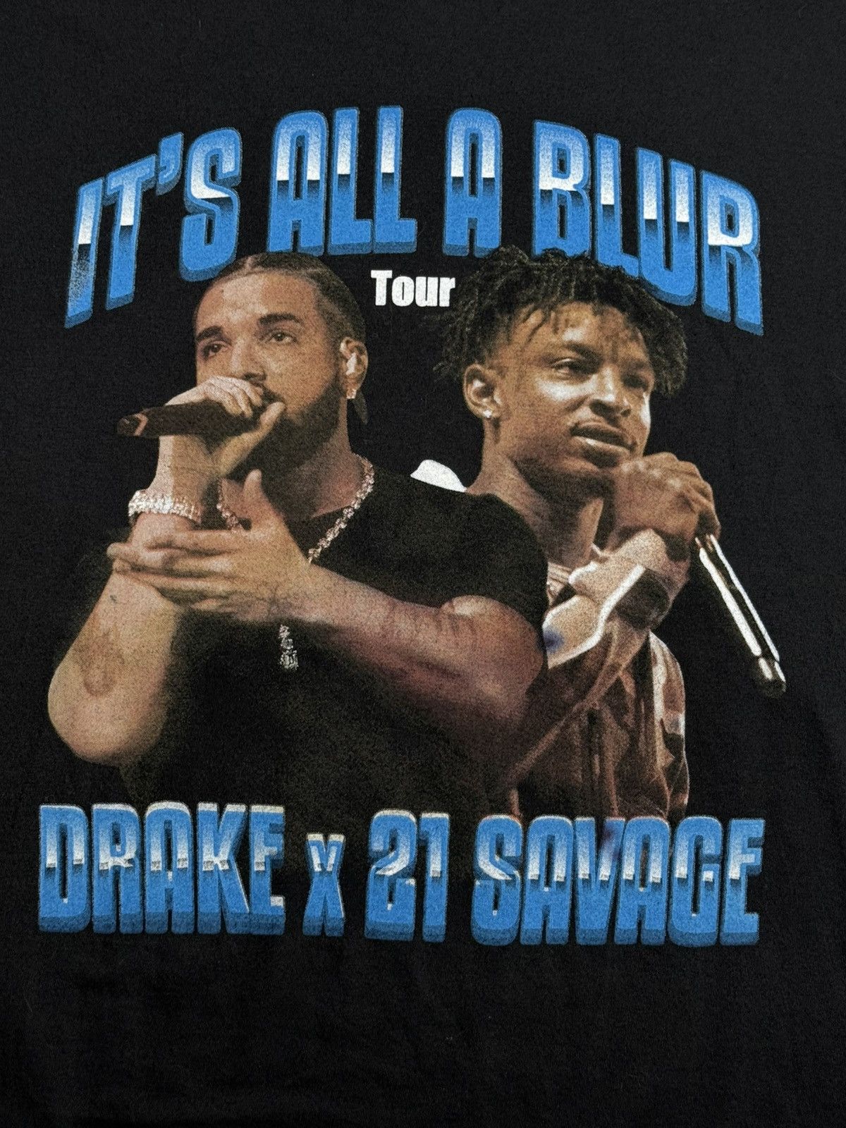 Other Bootleg Drake It’s All A Blur Tour Tee “Black” (XL) PREOWNED Size US XL / EU 56 / 4 - 4 Thumbnail