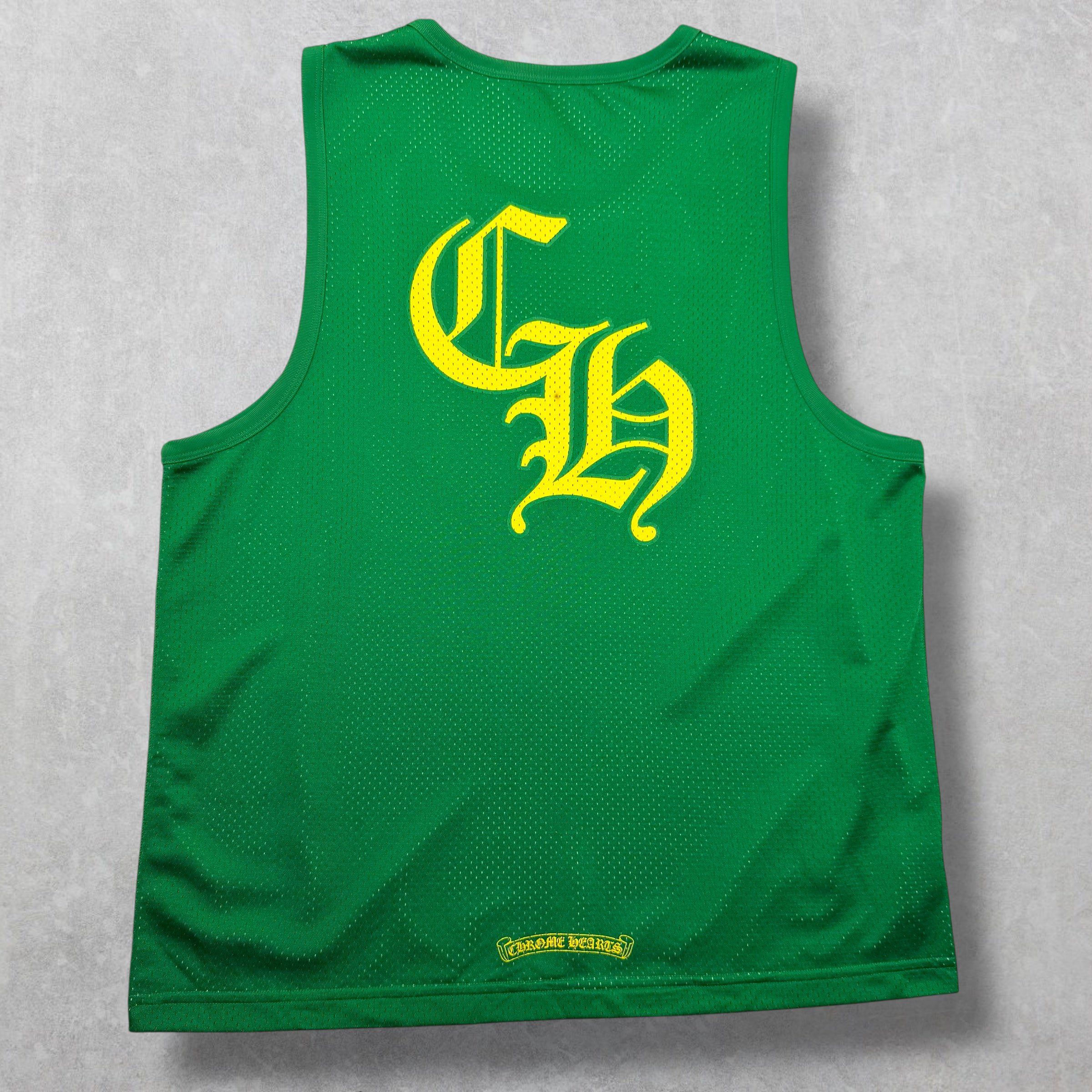 Chrome Hearts Chrome Hearts Mesh Warm Up Jersey Green M Size US M / EU 48-50 / 2 - 2 Thumbnail
