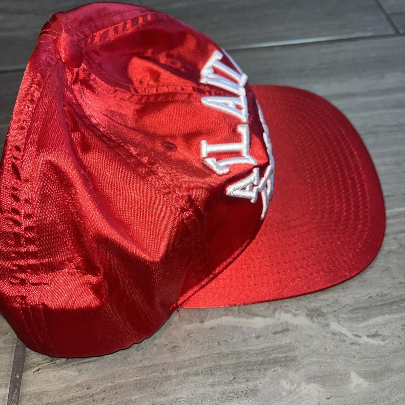 Mitchell & Ness Mitchell Ness Metallic Red Atlanta Hawks SnapBack Hat Size ONE SIZE - 4 Thumbnail