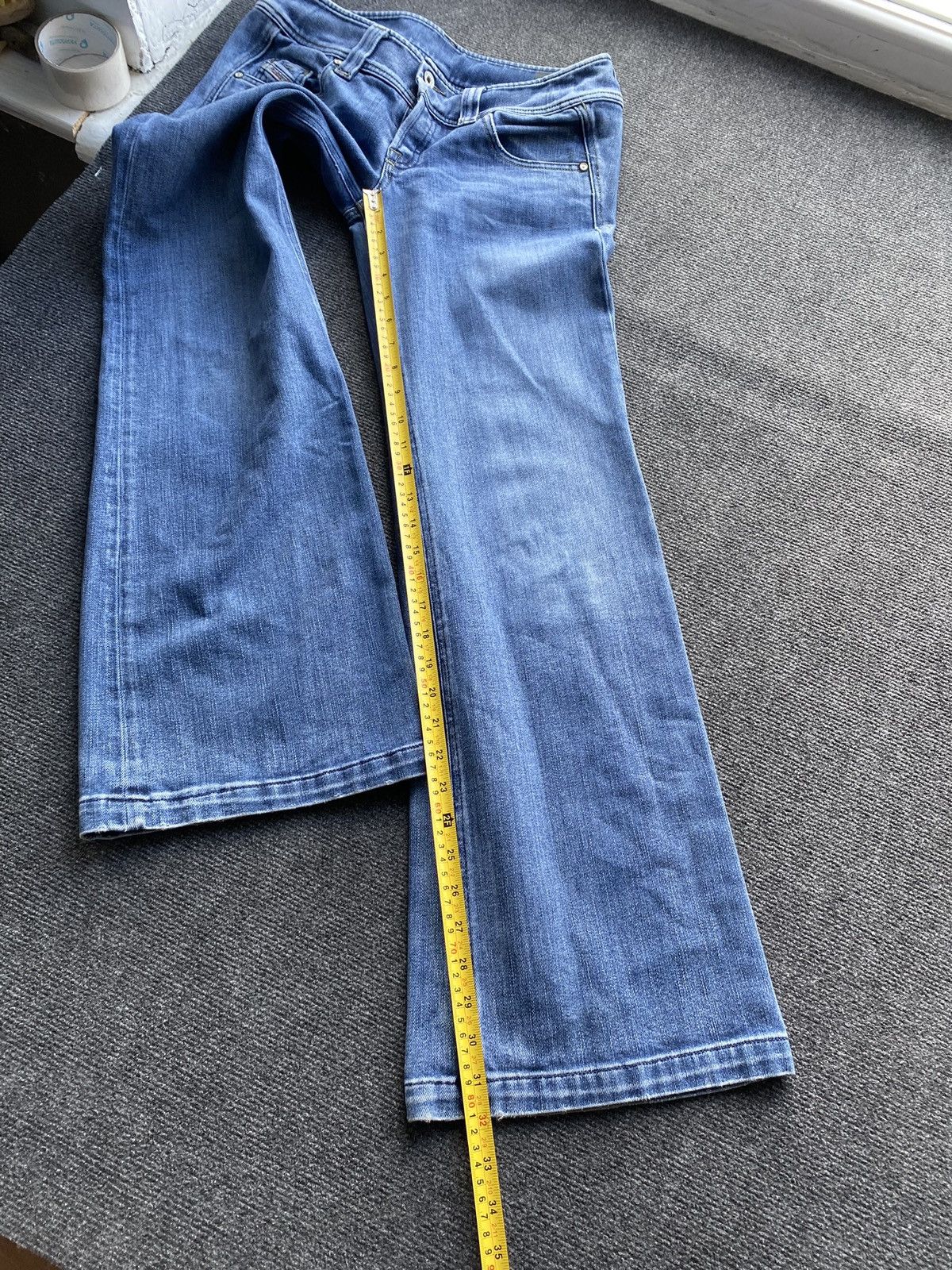 Diesel 🔥Opium Punk Diesel Blue Jeans Bootcut goth emo alt 29 Size 29" - 14 Thumbnail