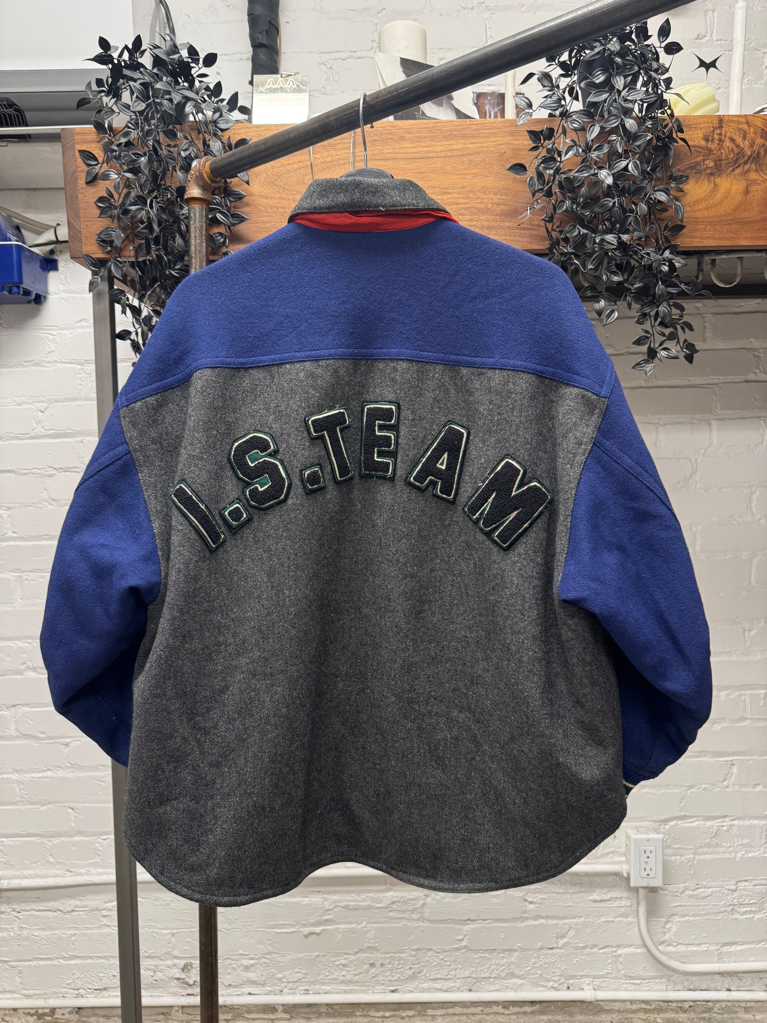 Issey Miyake 1984 Issey Miyake ‘I.S. Team’ Sport Logo ‘Ski-Binding Closure’ Varsity Jacket Size US L / EU 52-54 / 3 - 4 Thumbnail